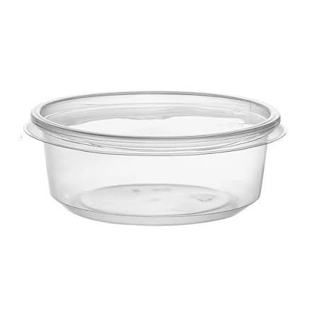8 ounce round deli container clear 50 pcs/sleeve