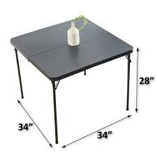 5-Piece Metal Outdoor Dining Folding Table and Chair Set