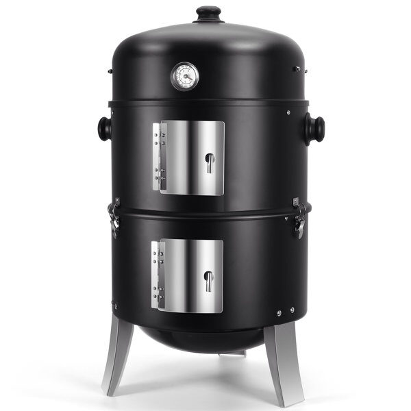 BBQ SMOKER 3TIER 43X43X25.5 CM