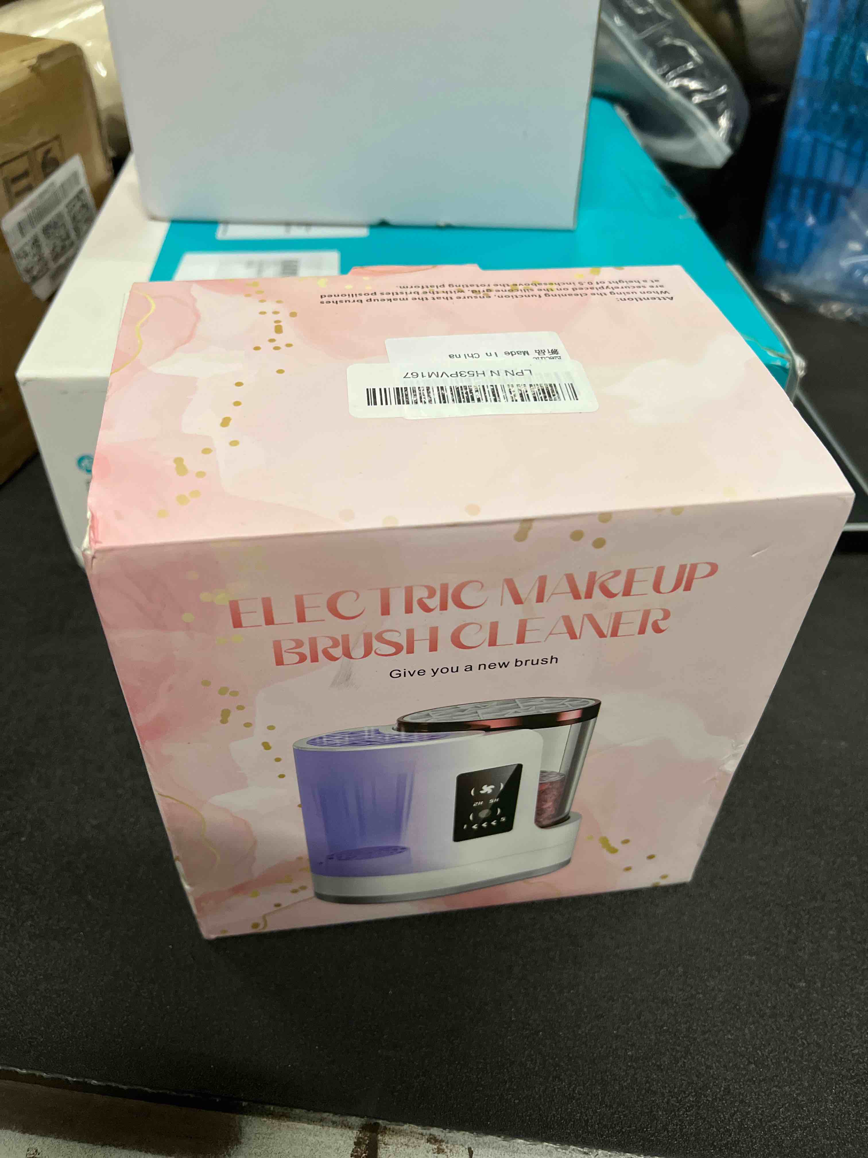 Condition photo showing Good Condition for Electric Makeup Brush Cleaner Machine with Automatic Cleaning and Drying Functions Portable Makeup Brush Cleaner for All Size of Makeup Brushes Gifts for Makeup Lovers Plastic