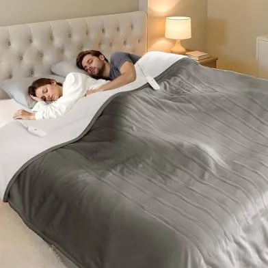 FVERWAG Heated Blanket Queen Size - 84" x 90" Electric Blanket with 5 Heat Settings, Double Zone Hea