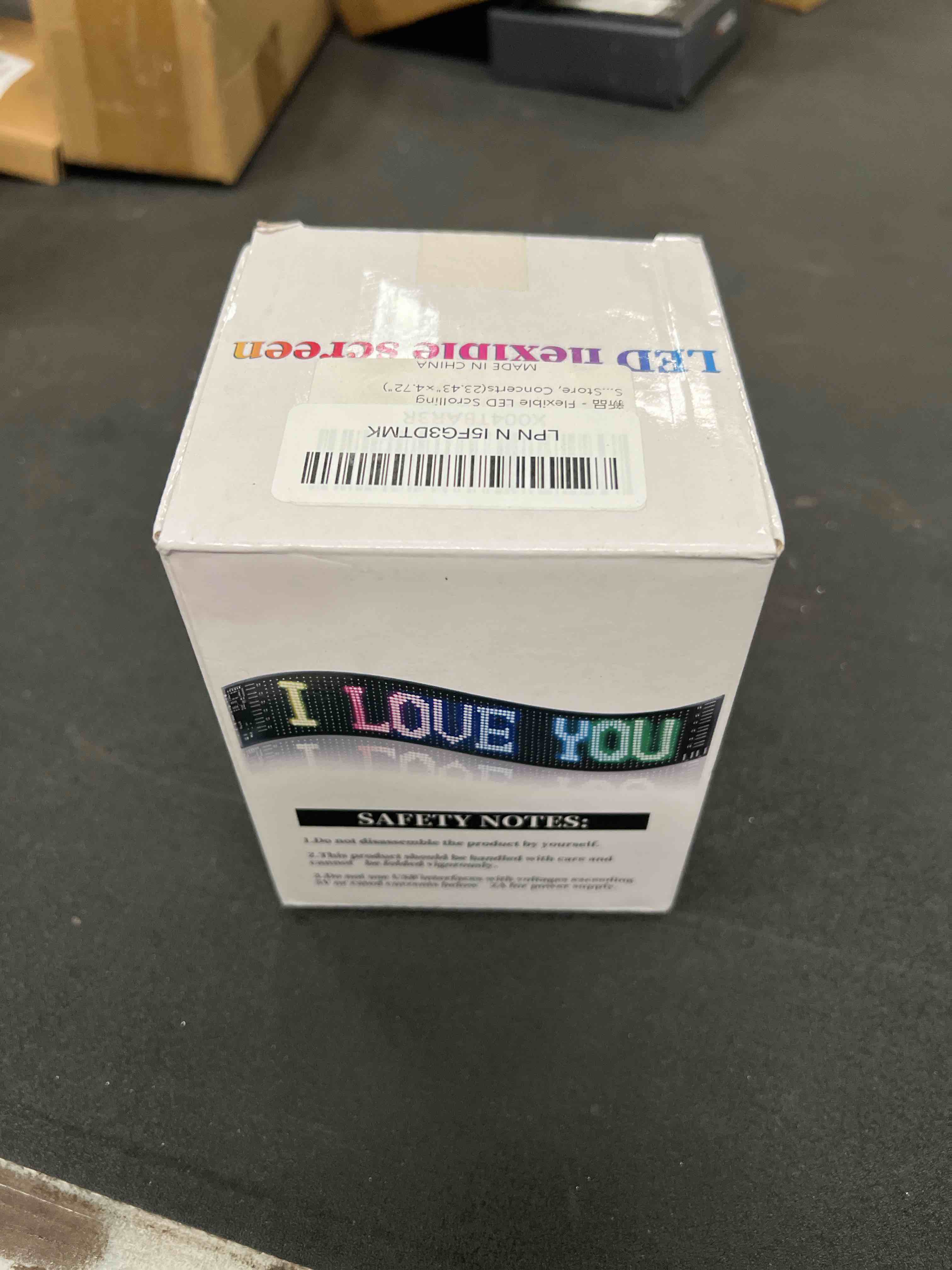 Flexible LED Scrolling Sign, APP Controlled Waterproof IP65 Advertising Sign by USB,Custom Text & Pa