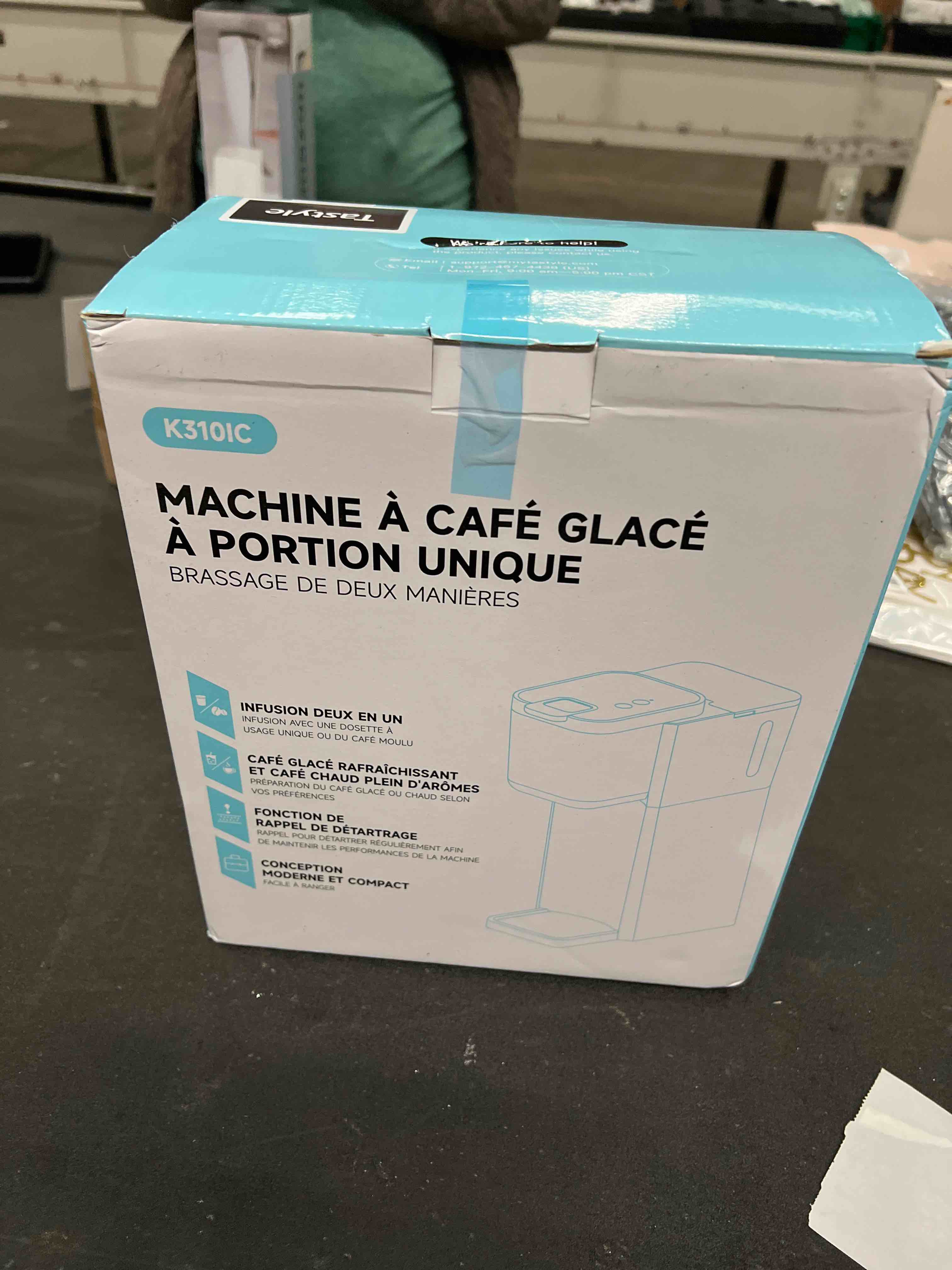 Condition photo showing Good Condition for Mini Hot and Iced Coffee Maker Single Serve, for K Cup and Ground, 6 to 14 Oz Brew Sizes, with Recipe Book, for Home, Travel, RV, Office and Dorm, Classic Black (2.0 Version)
