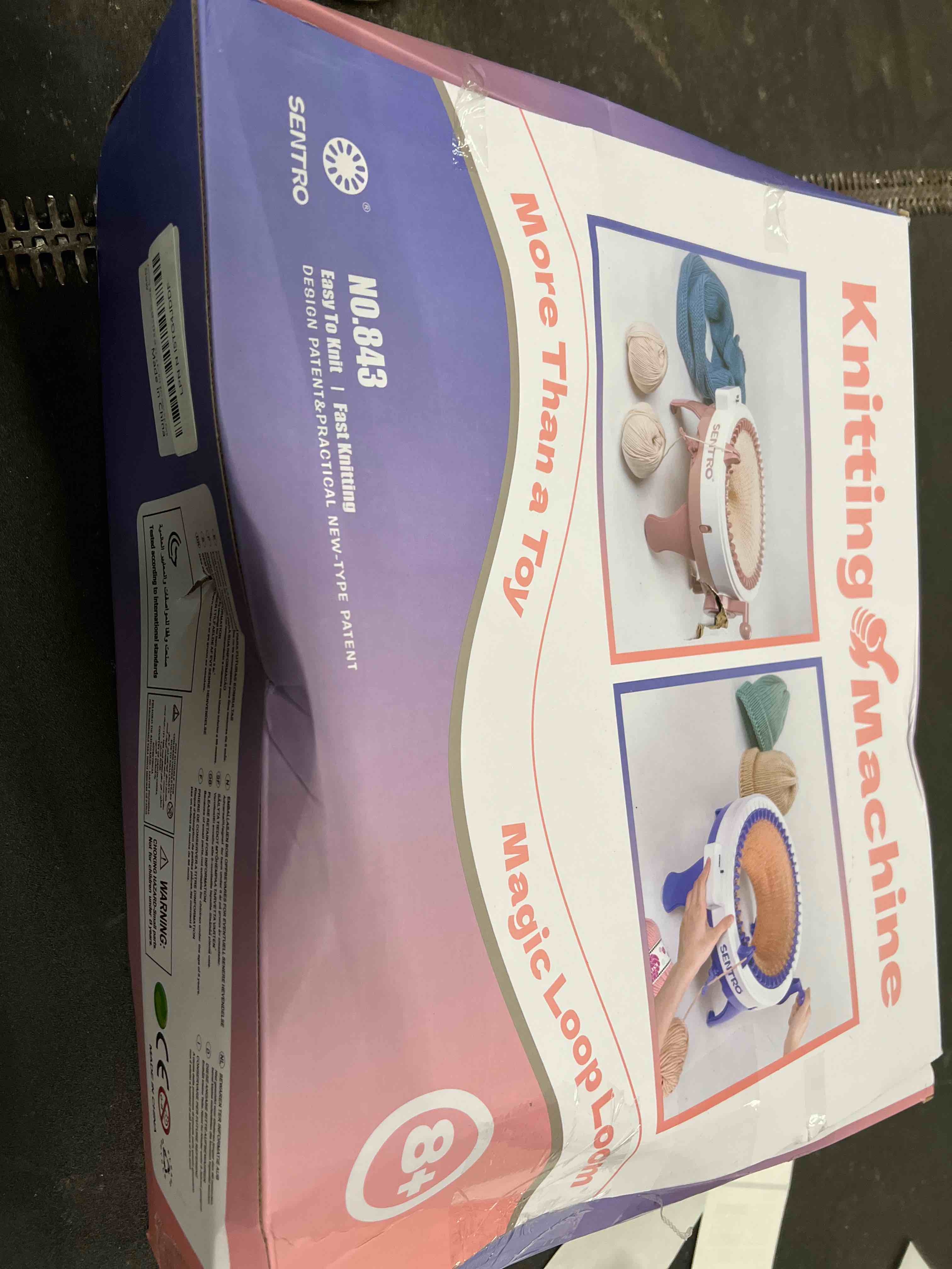 Condition photo showing As Is for Knitting Machine,SENTRO 48 Needles Knitting Machines with Row Counter, Smart Weaving Round Loom,Double Knit Loom Machine Kit,DIY Knit Scarf Hat Sock