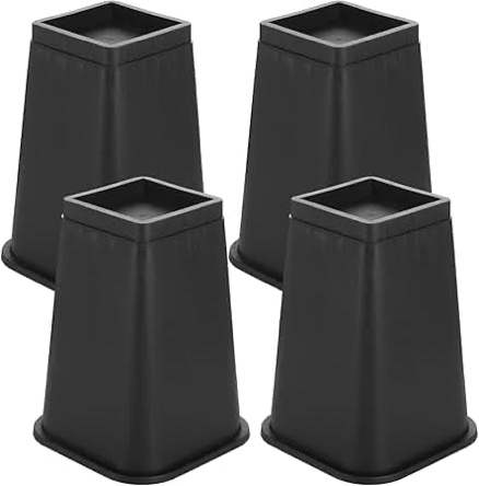 yeesport 4 Pcs Bed Risers, 8 Inch Heavy Duty Sofa Risers Set, Furniture Risers with Protective Foam 