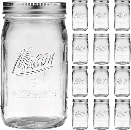 12 pack 32oz mason jars