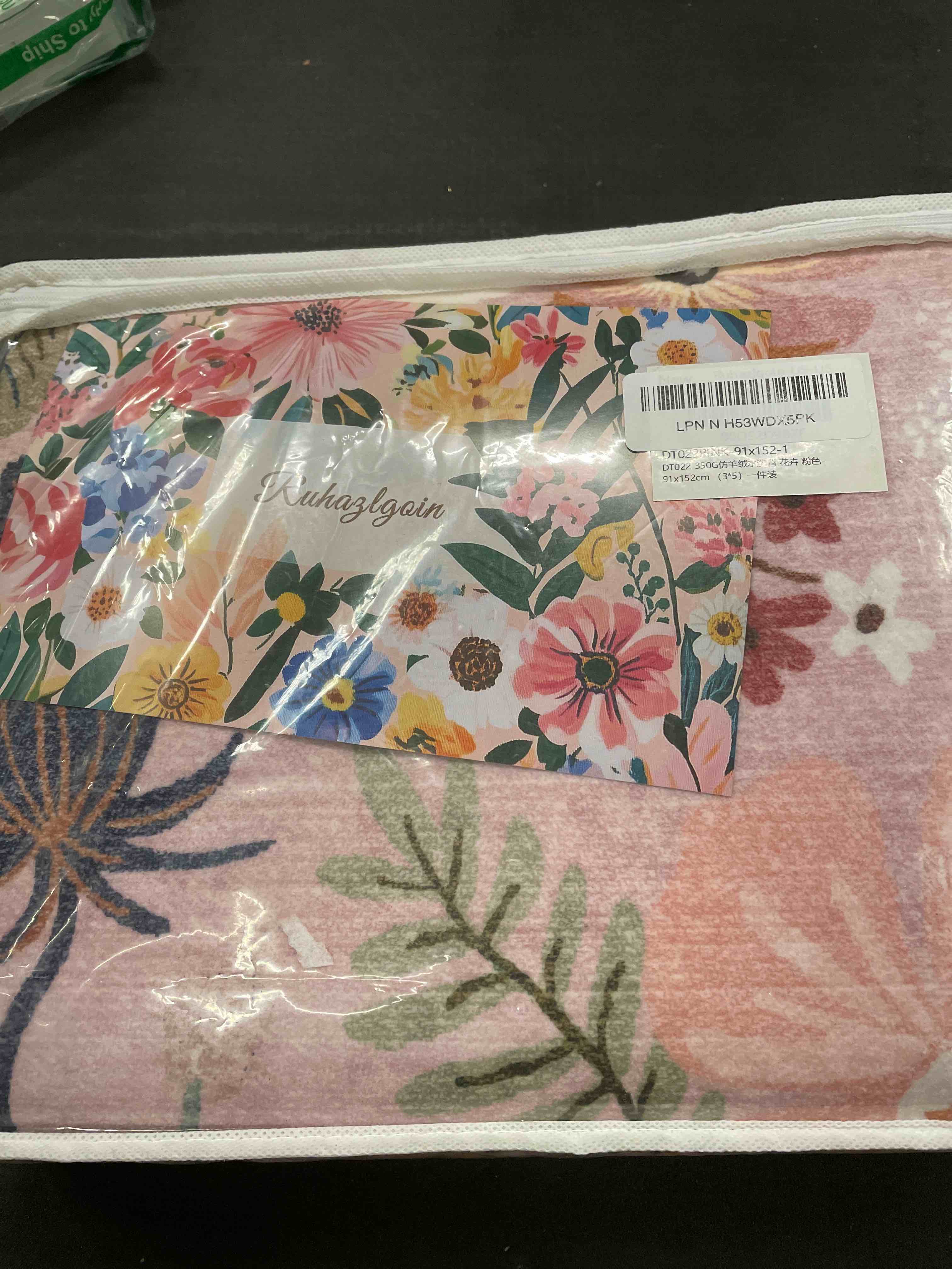 Ruhazlgoin Pink Rugs for Bedroom Girls Machine Washable Area Rugs 3x5 Non Slip Low Pile Boho Floral 