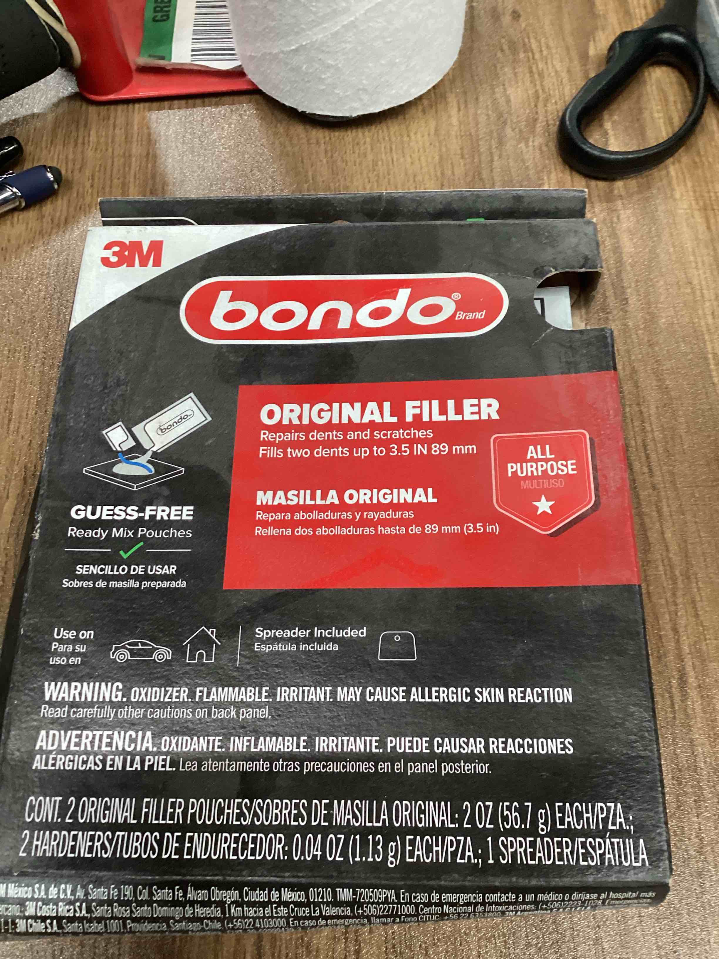 Bondo Auto Body Filler 2 oz