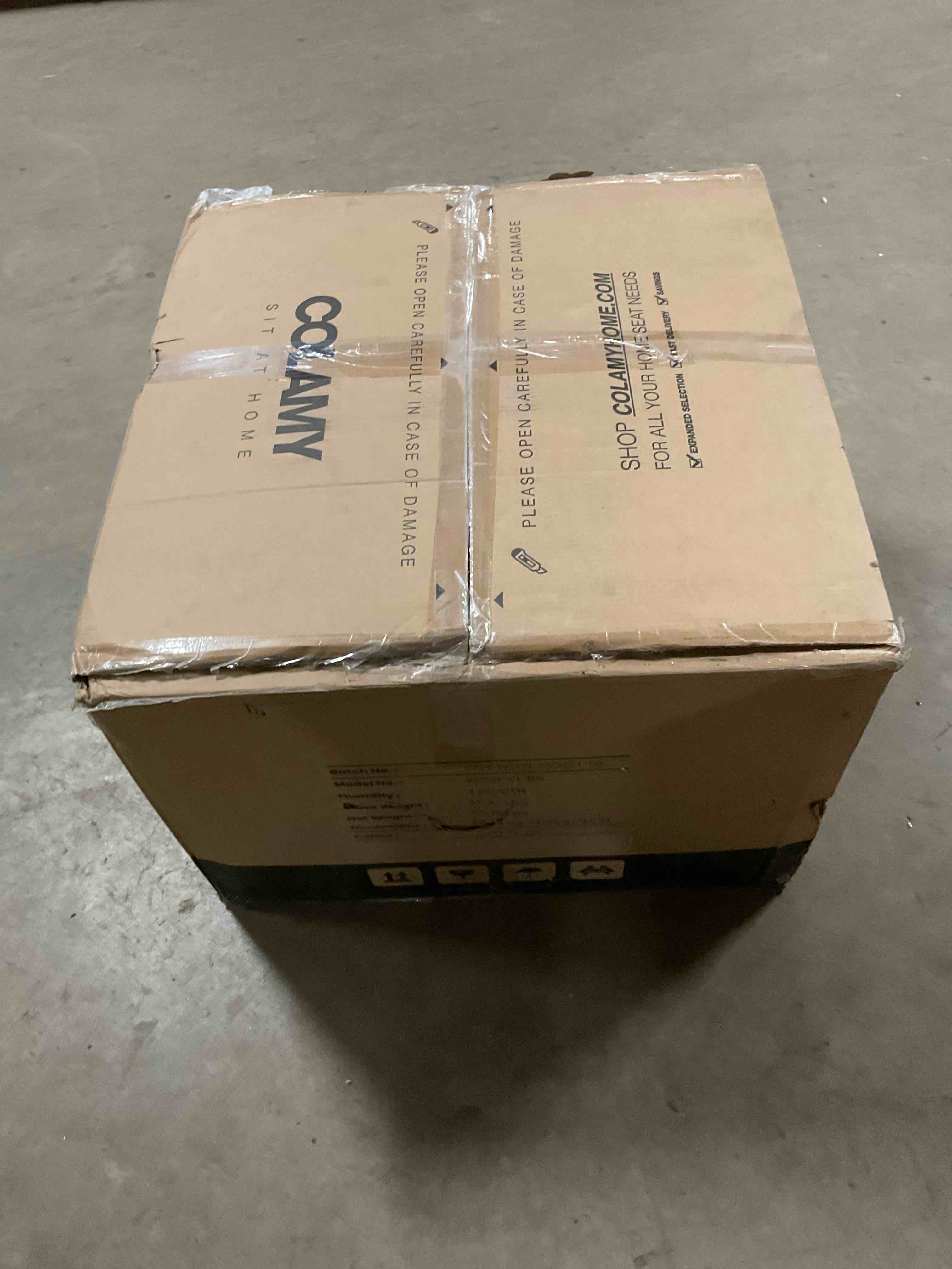 Condition photo showing As Is for (INCOMPLETE)Colamy Sofa Model No: W509-V1-BS 