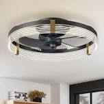 Kordae Indoor Bedroom Flush Mount Ceiling Fan with Light