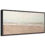 Coastal Beach Serene Shoreline Abstract Beach Framed On Canvas Print