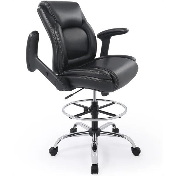 Big and Tall Office Chair, Heavy-Duty Executive Office Chairs with Adjustable Lumbar Support and Footrest