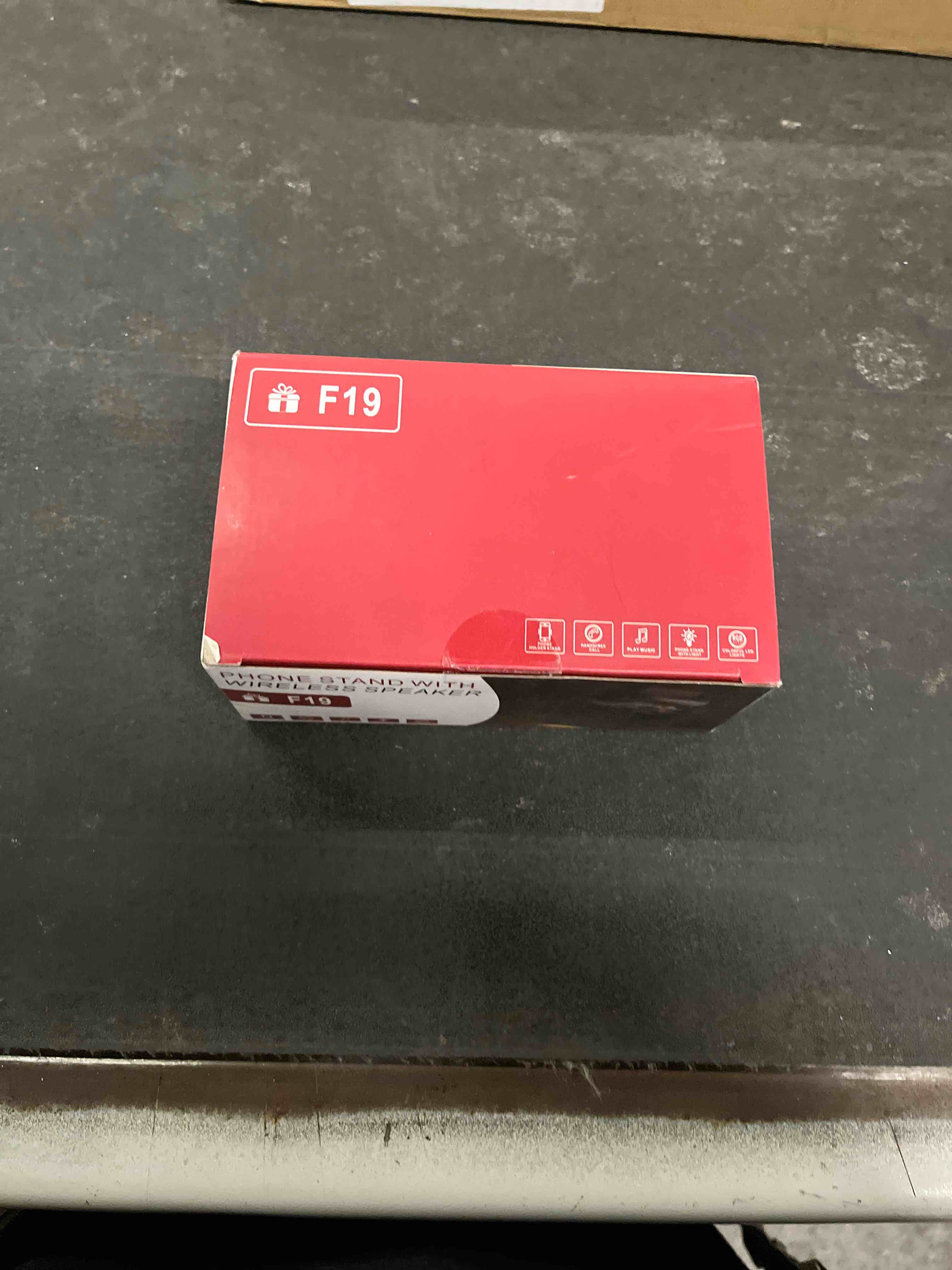 Condition photo showing Good Condition for Gifts for Men Him, Cell Phone Stand with Bluetooth Speaker&Led Color Changing Light, Unique Gifts for Women Dad Her Husband, Cool Tech Gadget Wireless Speaker, Birthday Gifts for Men, Ideal Gifts Black