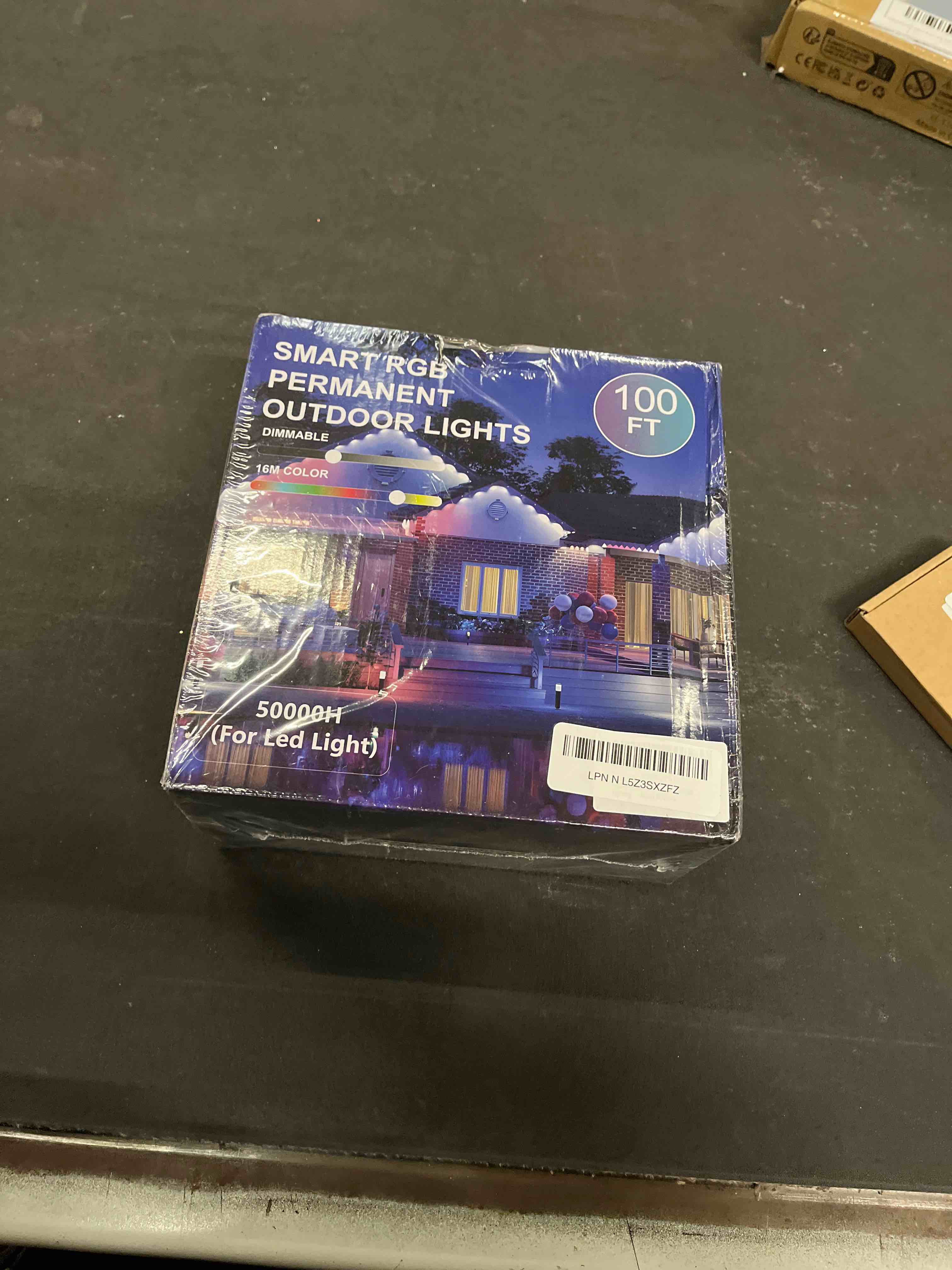 Condition photo showing Good Condition for JOH Permanent Outdoor Lights, 100FT with RGB+IC Smart LED Outdoor Lights for House, App & Remote Control, DIY Scene Modes, IP67 Waterproof Christmas Light, Holiday, Party, Halloween Decorations 100 FT