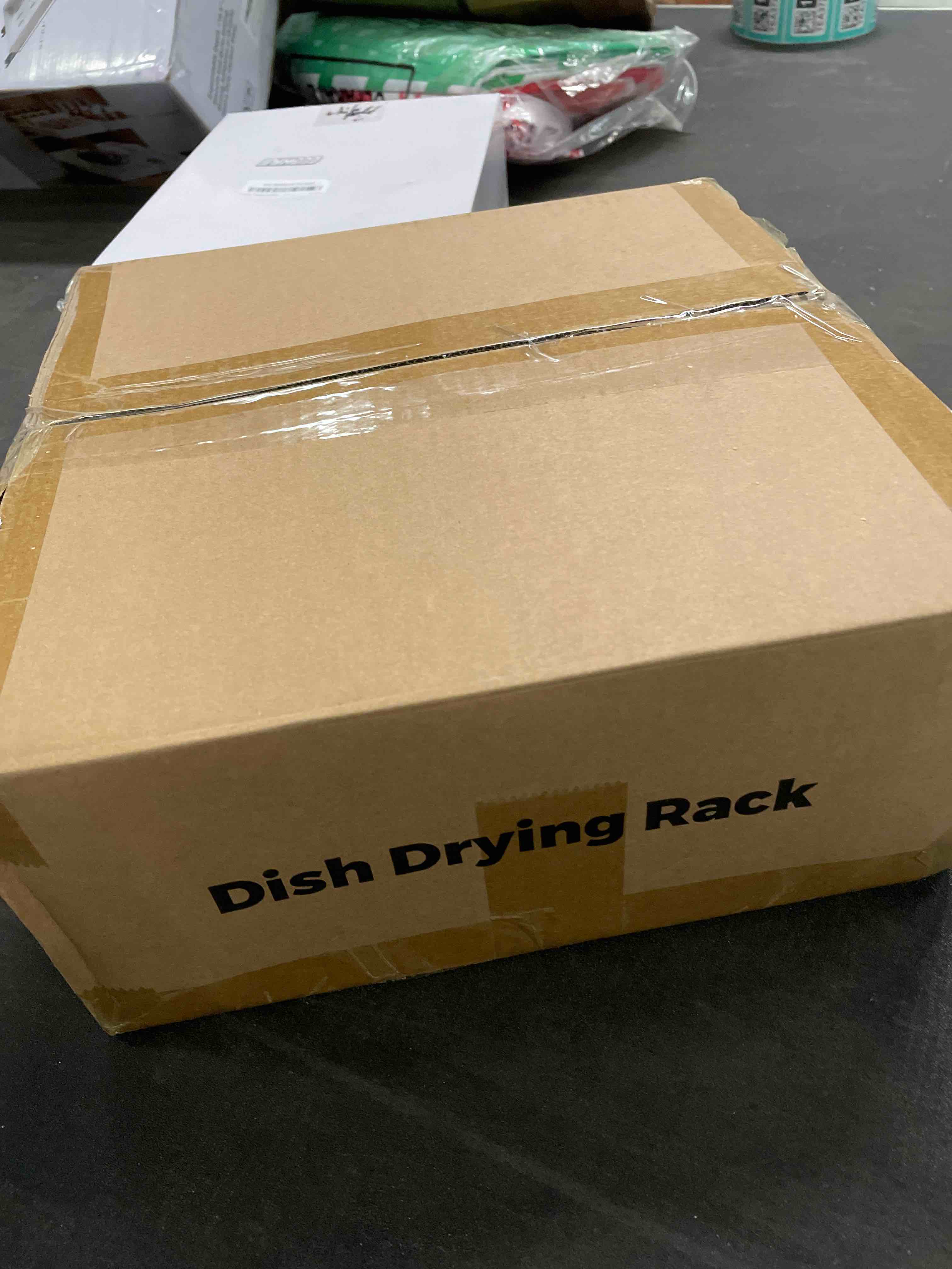 Condition photo showing Good Condition for Large Dish Drying Rack, Expandable Dish Rack, Stainless Steel Anti-Rust Dish Rack for Kitchen Counter, Multifunctional Dish Drainers with Utensil Holder & Cup Holder, 13.4"-28.7" L x 11.8" W 1-Tier