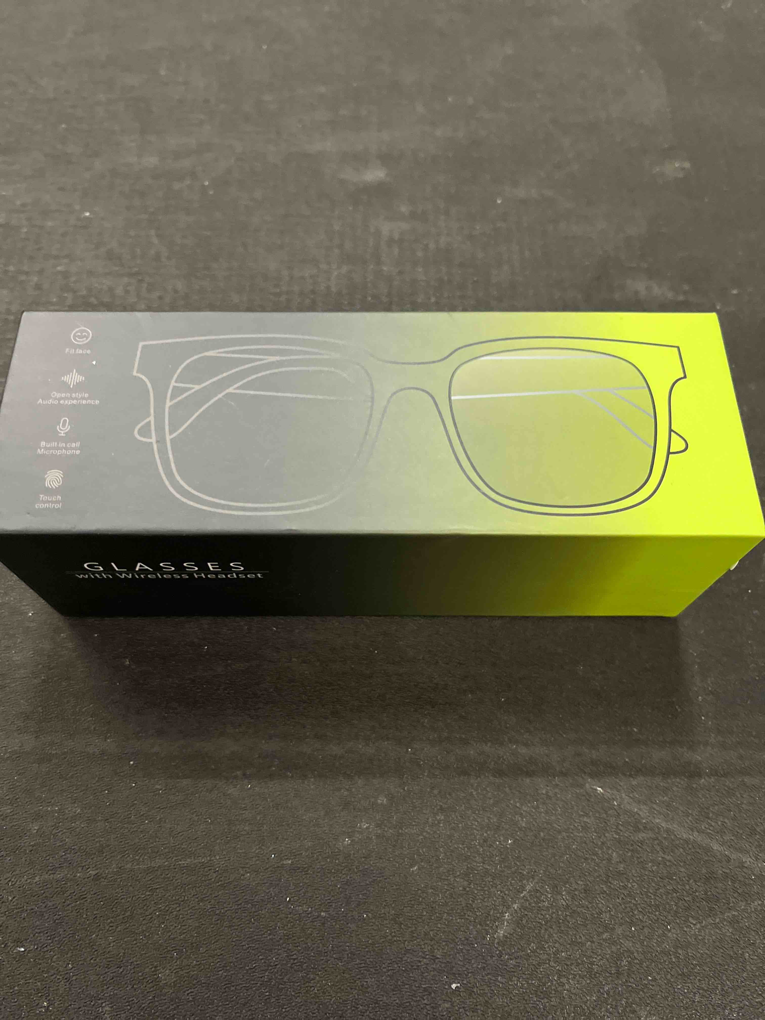 Condition photo showing Good Condition for AI Translator Smart Glasses, AI-Powered Smart Glasses, Real-Time Translation,160+ Languages,Simultaneous Interpretation, Photochromic Lenses, Wireless Bluetooth Sunglasses for Business GS07-AI Translator Glasses-Clear