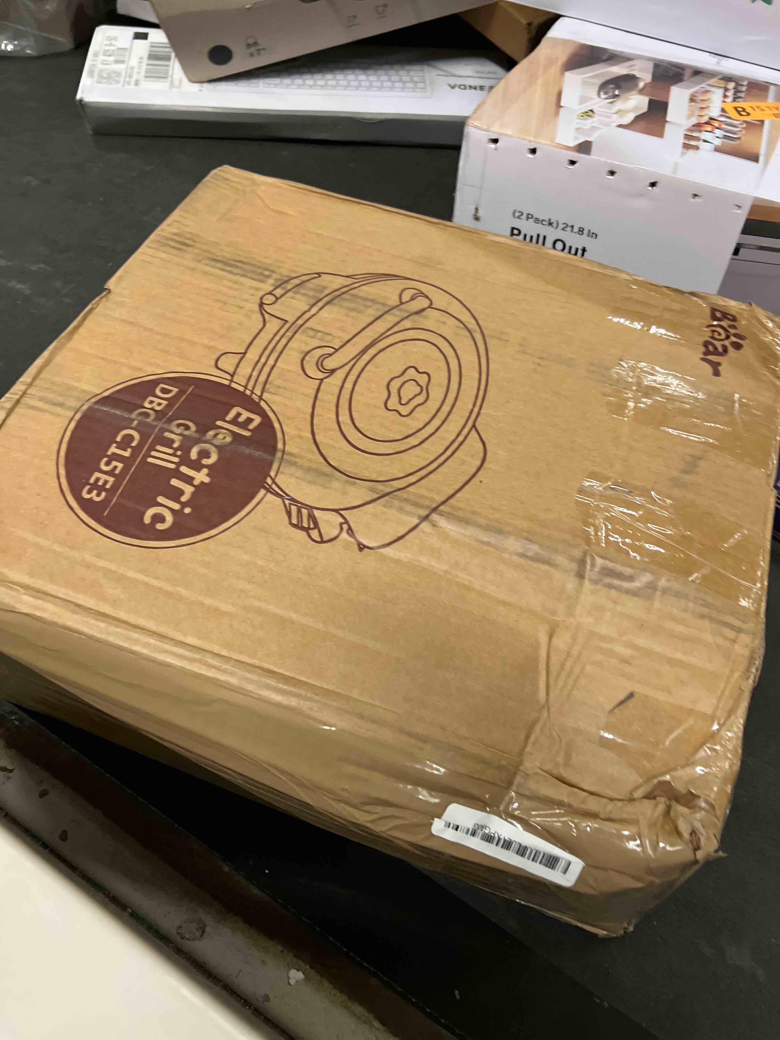 Condition photo showing Good Condition for Bear 11.8'' 1500W Electric Smokeless Indoor Grill with Adjustable Temp, Quesadilla Maker Nonstick Pan for Breakfast, Lunch, Dinner