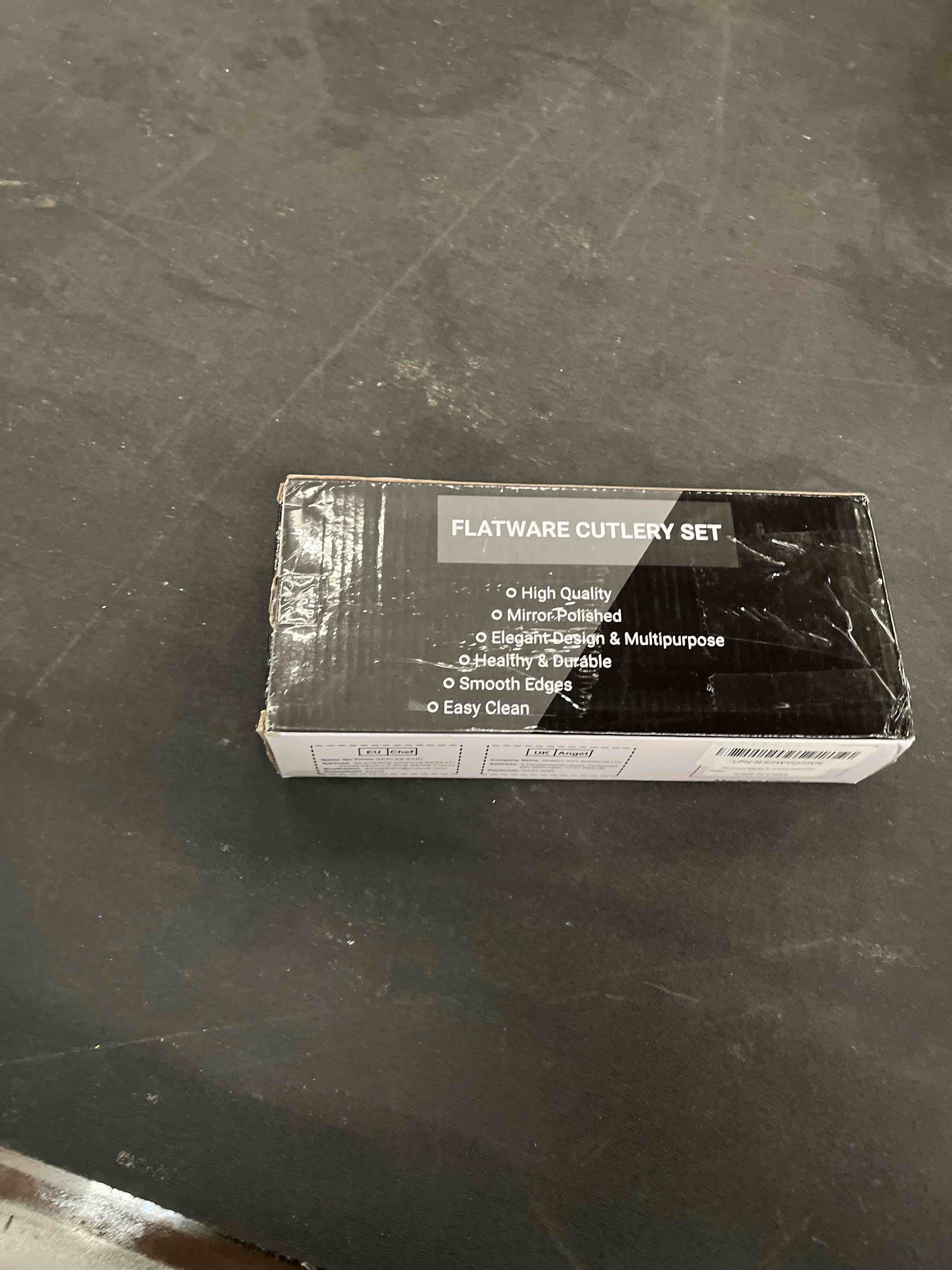 Condition photo showing Good Condition for 40-Piece Matte Black Silverware Set for 8, CEKEE Stainless Steel Flatware Cutlery Set, Cutlery Kitchen Utensils Set for Home Restaurant Apartment, Include Knife Forks and Spoons Silverware Set