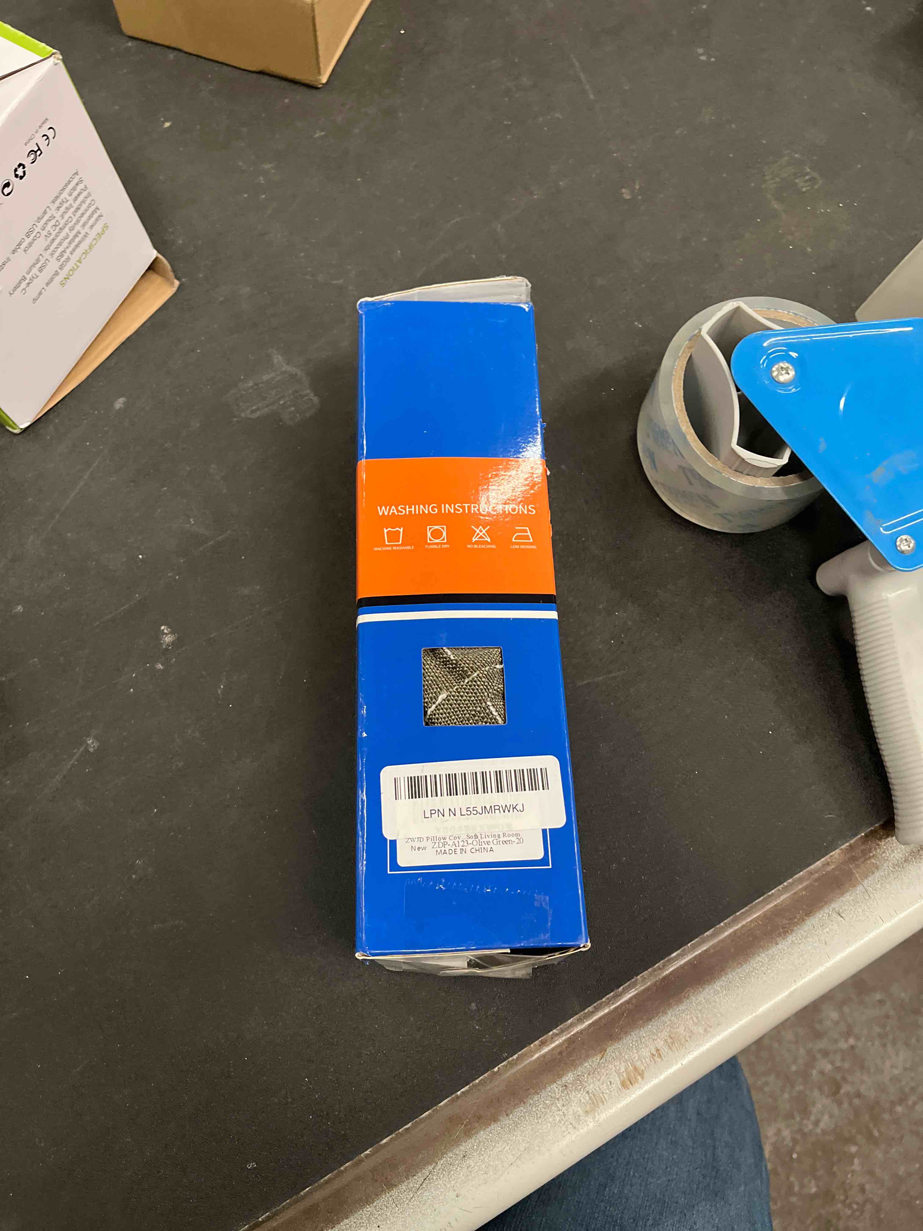 Condition photo showing Good Condition for ZWJD Pillow Covers 20x20 Set of 2 Soft Polyester Textured Pillow Covers with Stylish Flange Edge Cozy Farmhouse Throw Pillows for Couch Bed Sofa Living Room Olive Green 20" x 20" (Pack of 2)