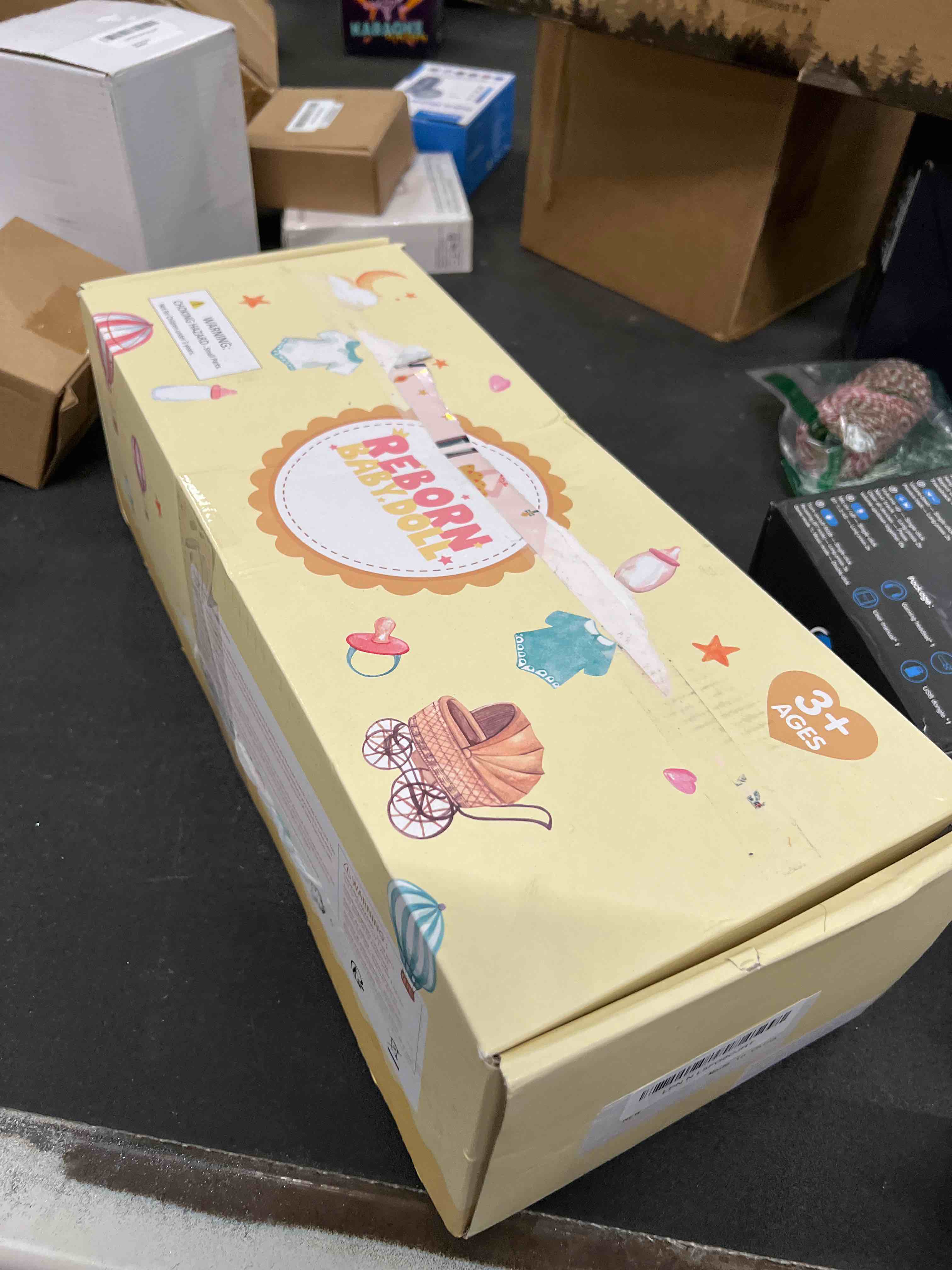 Condition photo showing Good Condition for BABESIDE Lifelike Reborn Baby Dolls Boy, 17 Inch Newborn Real Life Baby Dolls Realistic Soft Vinyl and Cloth Body Girl Baby Doll with Clothes and Toy Gift for Kids Age 3+