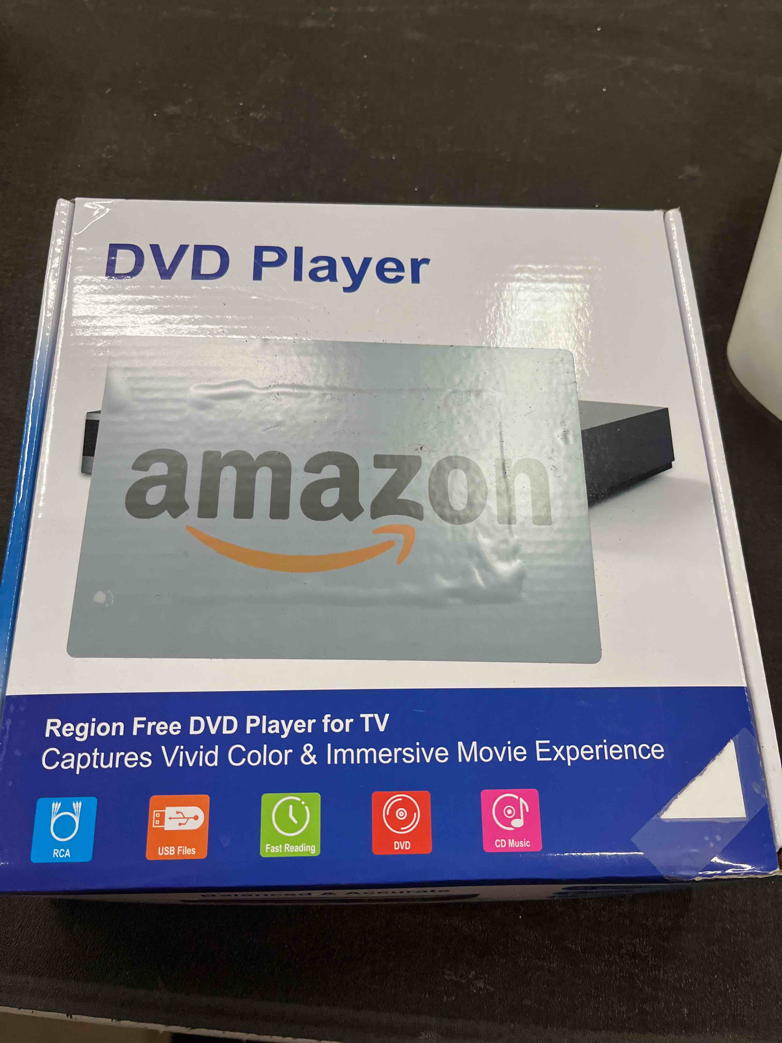 Condition photo showing Good Condition for DVD Player, Region Free DVD Players for CD/DVD's, Compact DVD Player Supports NTSC/PAL System with RCA Stable Outputs/USB 128G Input, Contains Remote Control and RCA Cable-Without HDMI Cable