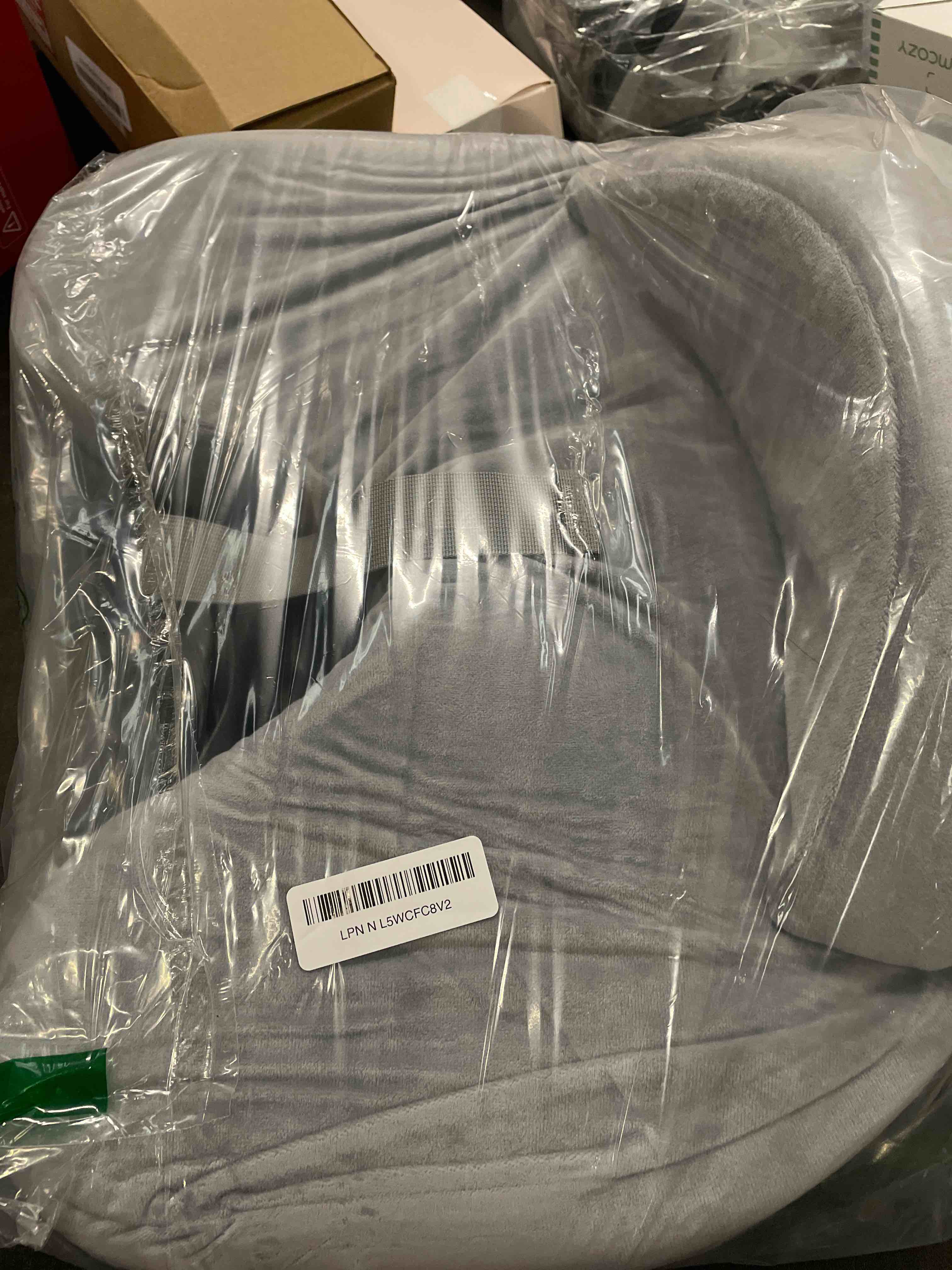 Condition photo showing Good Condition for Momcozy Innovative Safety Guard Nursing Pillow - Firm & Springy Memory Foam - Stable, Ergonomic Support & Comfort - Wider Breastfeeding Cushion, Adjustable, Removable Cover, Baby Safety Certified Grey ( Premium Memory Foam ) CozyLite