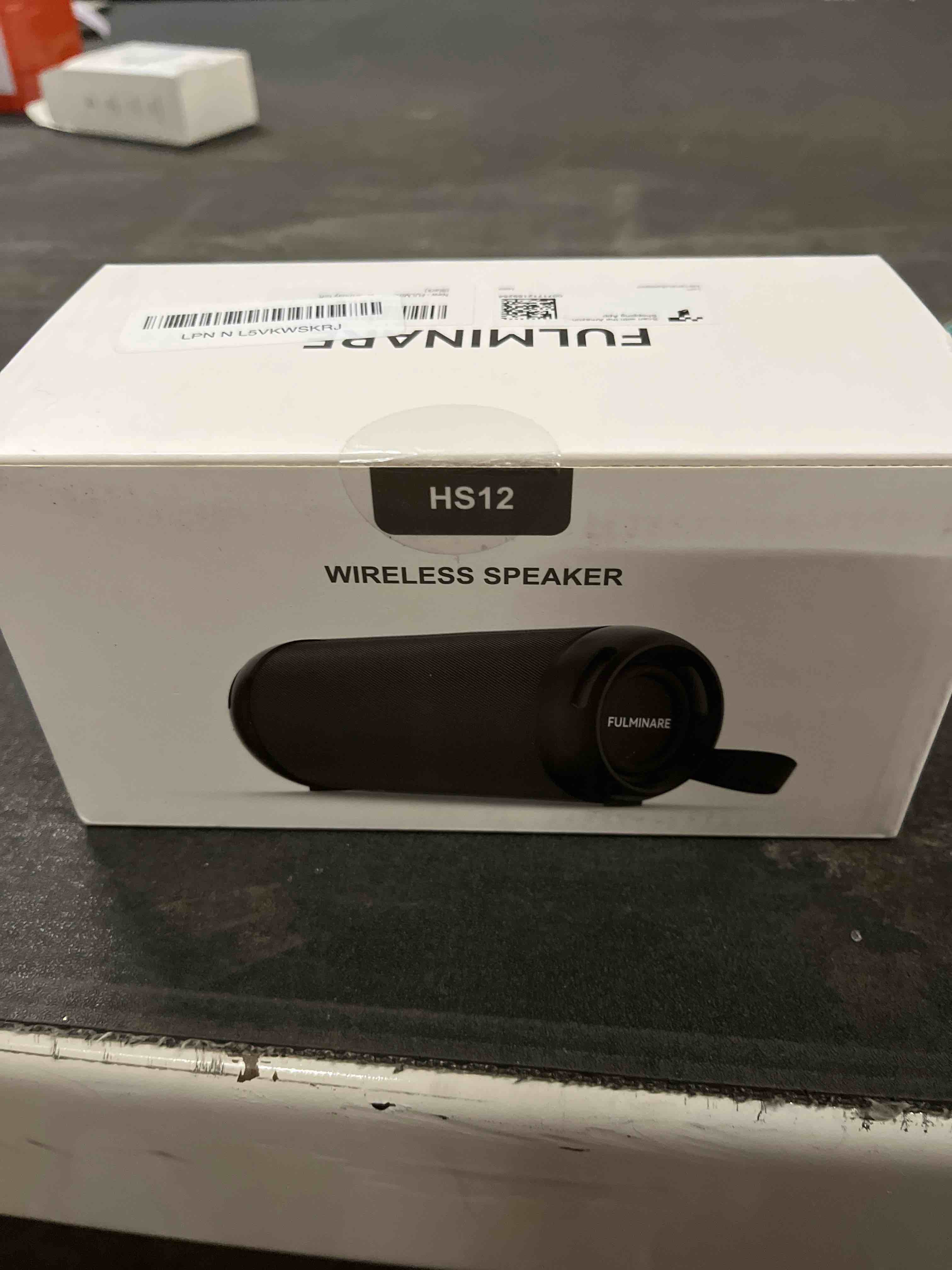 Condition photo showing Good Condition for FULMINARE Portable Bluetooth Speaker with 26W HD Sound, Speakers Bluetooth Wireless 6.0, AUX&TF-Card&USB Input, LED Lights, IPX5 Waterproof, 16H Playtime for Home/Outdoor/Party, Birthday Gift (Black)