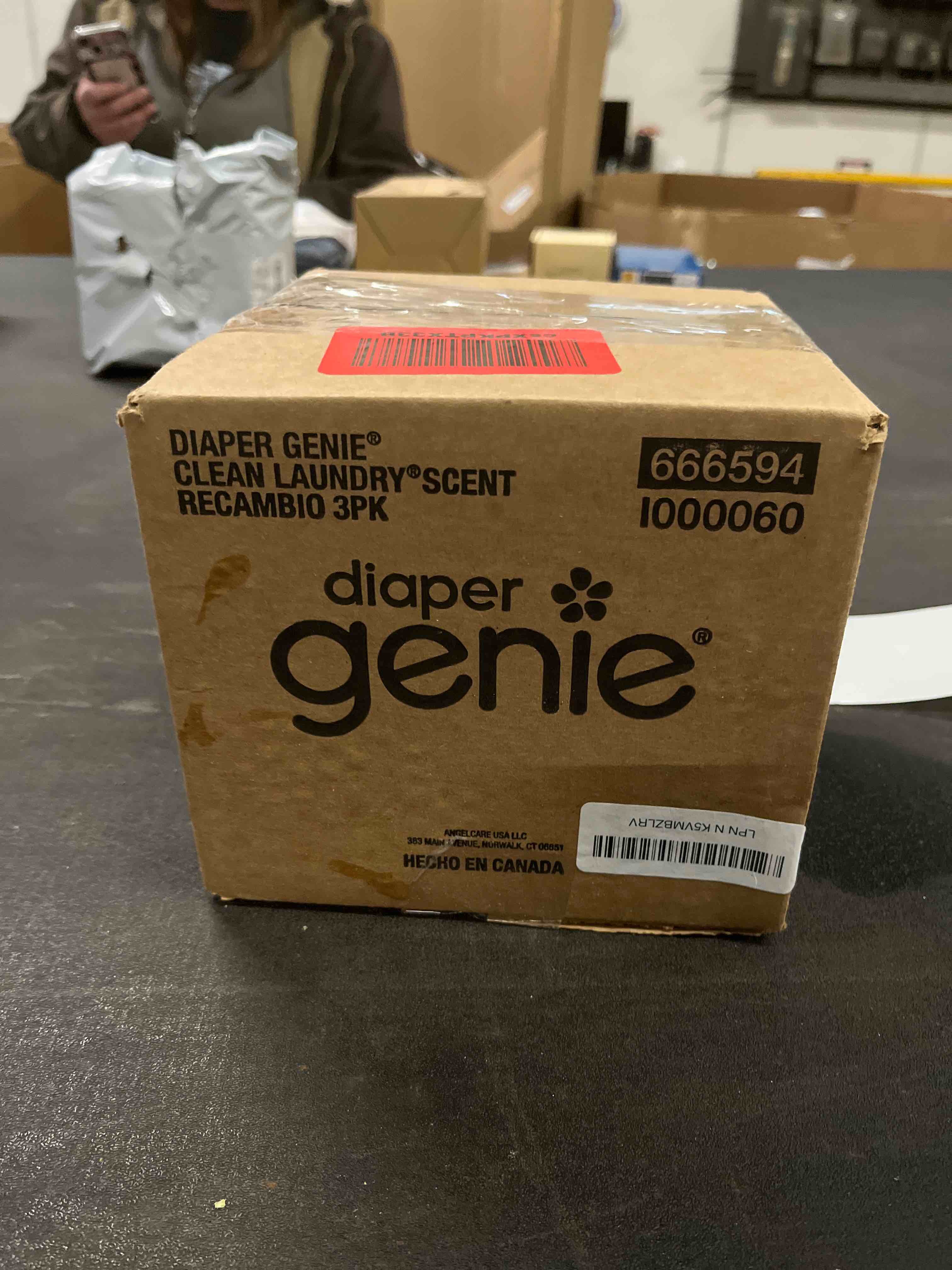 Condition photo showing Good Condition for Diaper Genie Bags Refills 270 Count (Pack of 3) Clean Laundry Scent | Diaper Pail Refills with Max Odor Lock | Holds up to 810 Newborn Diapers