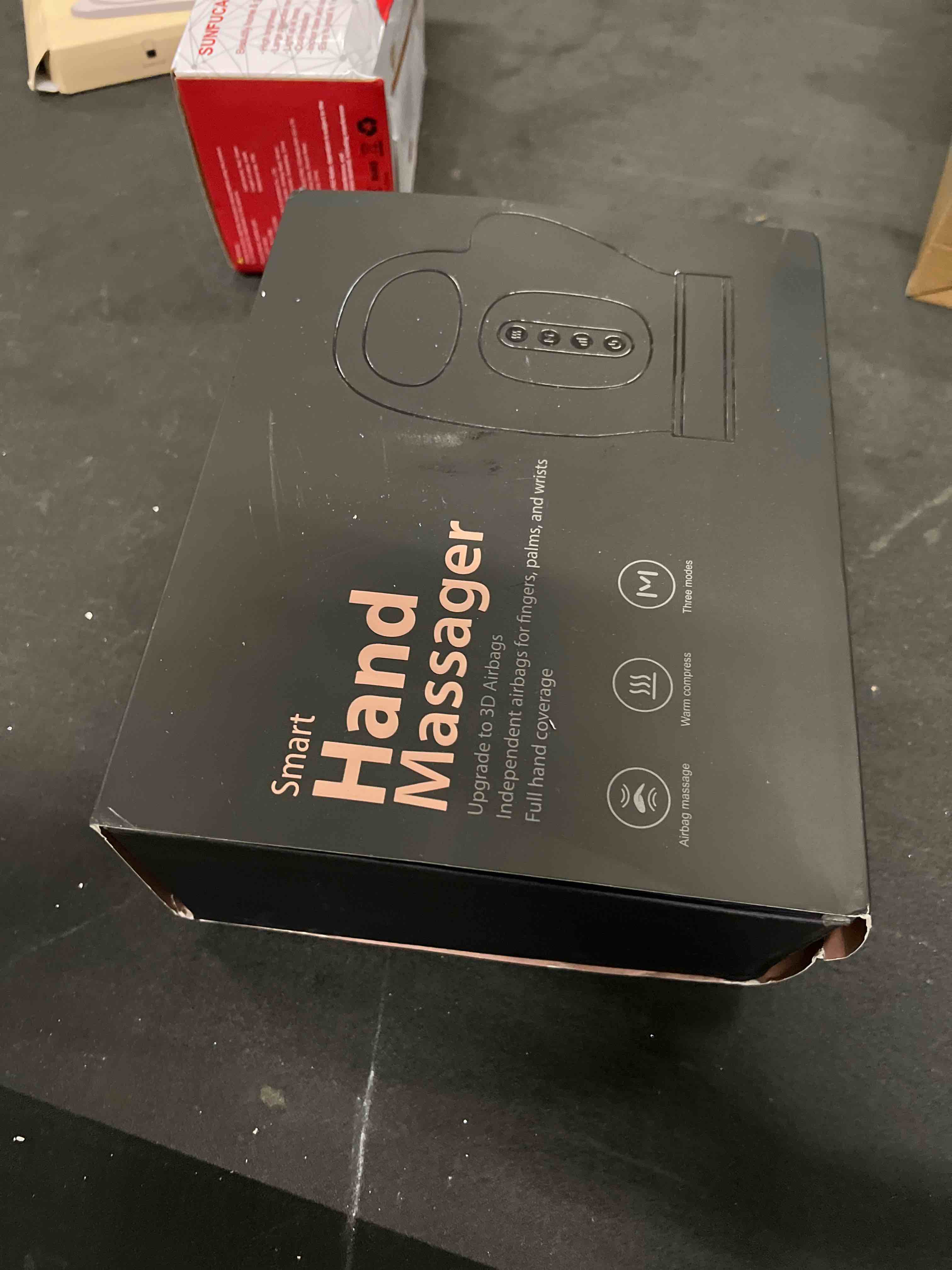 Condition photo showing Good Condition for WUX Hand Massager with Heat Compression Relief, 3 Massage 4 Temperatures 5 Compression Models Therapy, Helps Soothe Hand Fatigue, Carpal Tunnel and Arthritis Discomfort, Ideal Gift for Women, Men Gray