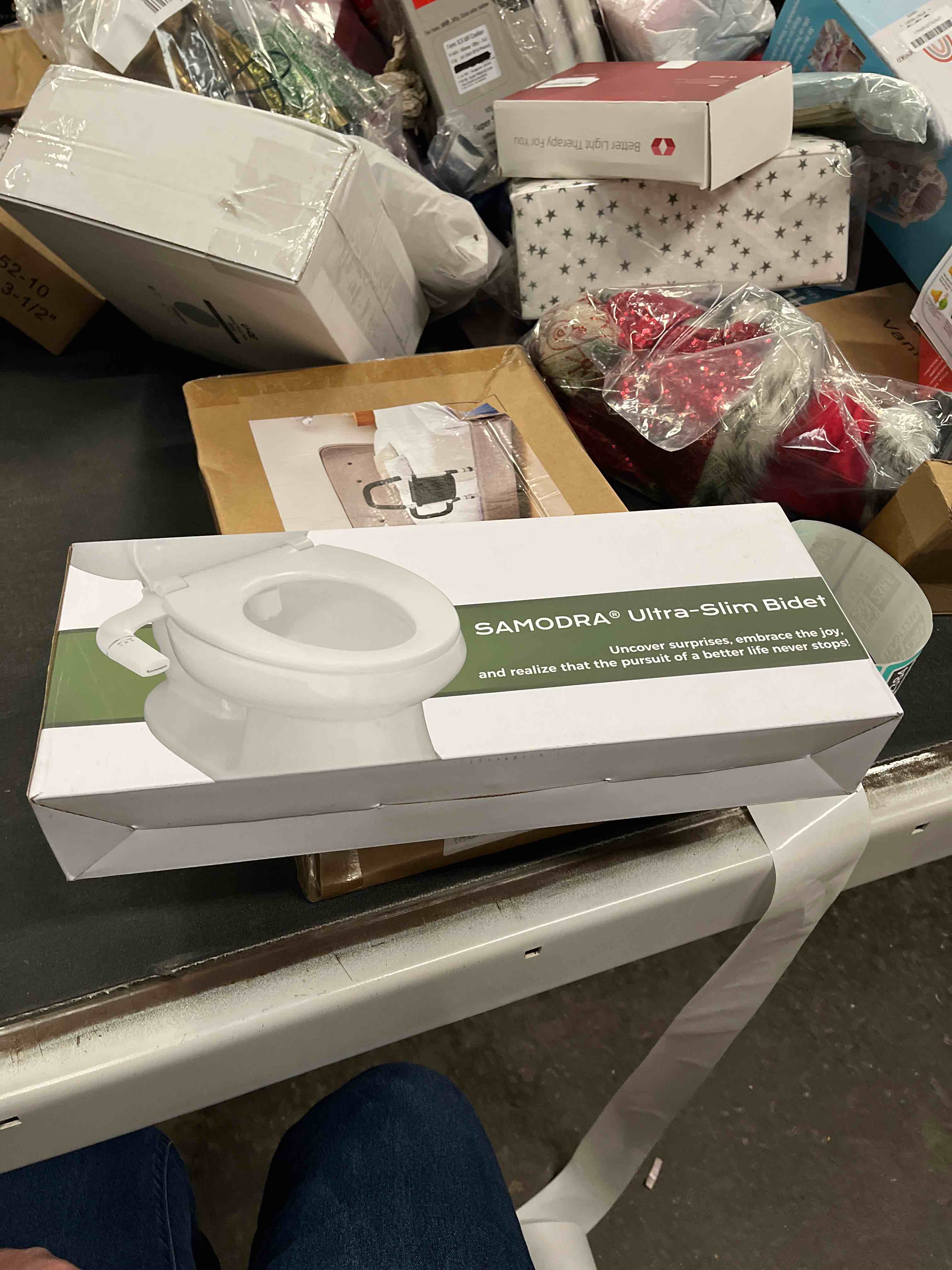 Condition photo showing Good Condition for SAMODRA Ultra-Slim Hygienic Bidets Attachment for Existing Toilets - Adjustable Fresh Water Pressure Dual Nozzle (Frontal & Rear Wash) Easy to Install, Silver Dual Nozzles(Rear & Feminine Wash) Silver