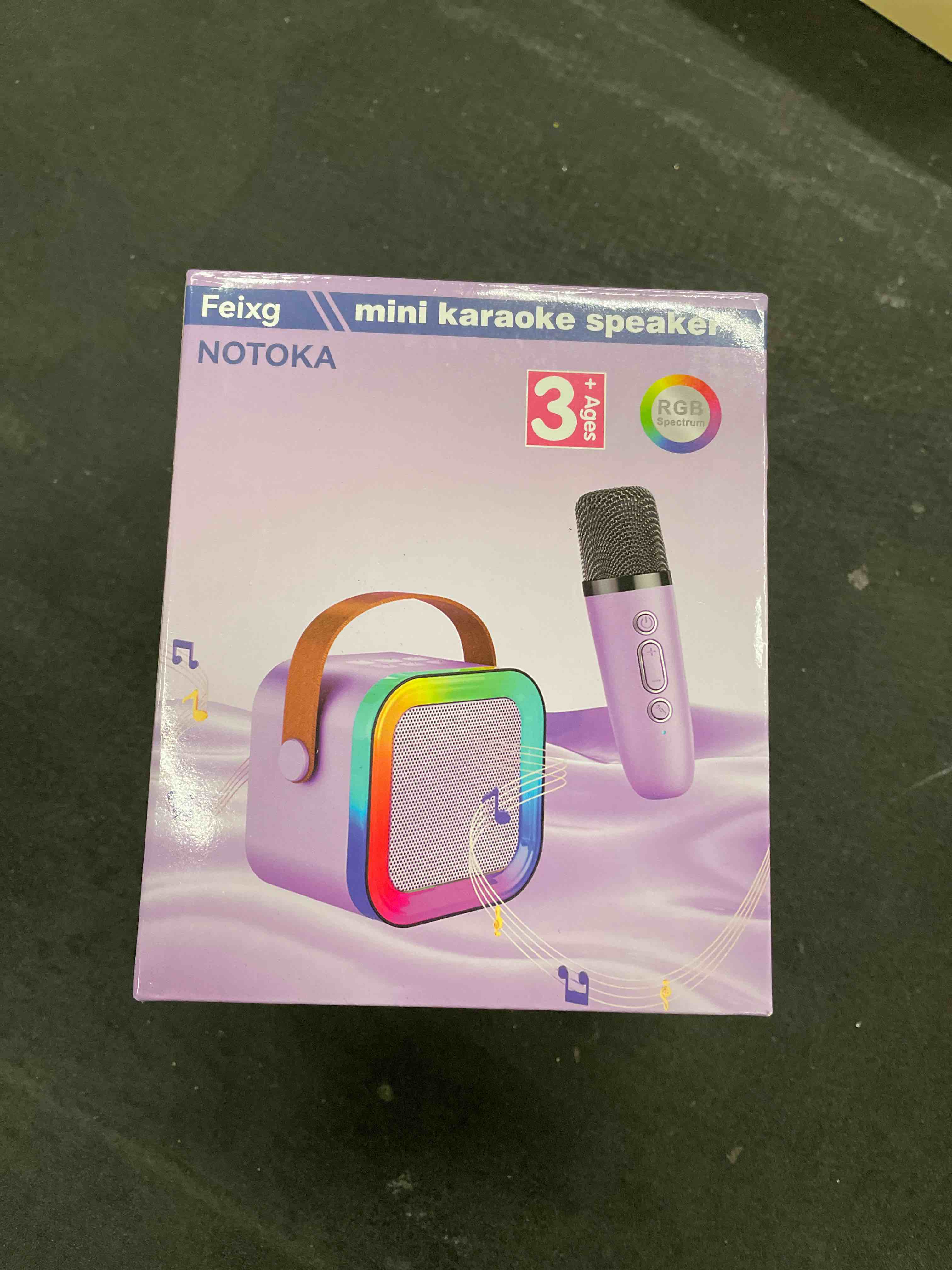 Condition photo showing Good Condition for Mini Karaoke Machine Speaker for Kids Adults,Portable Bluetooth with 1-2 Wireless Microphones,Christmas Birthday Gifts Toys Girls Boys Ages 4, 5, 6,7, 8,9,10,11,12+ Years Old Toddler (Purple - 2 Mic)