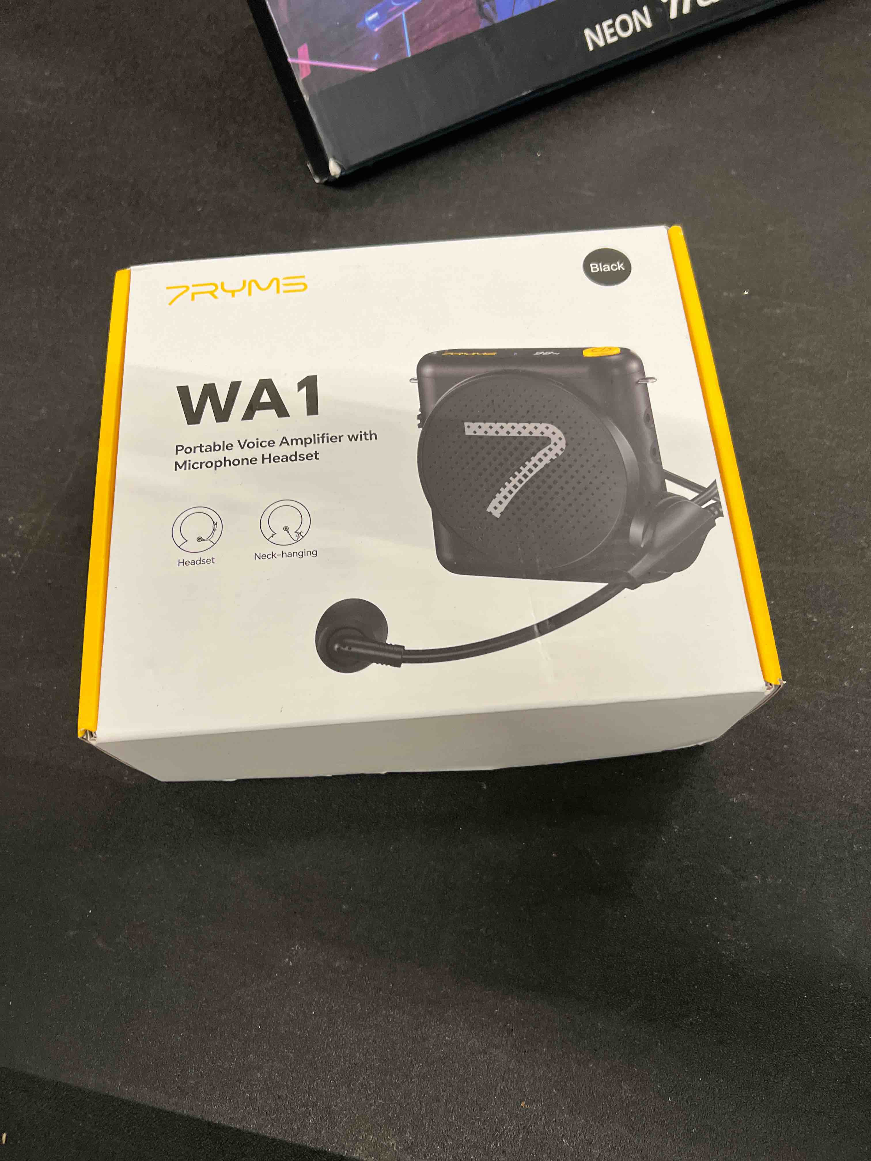 Condition photo showing Good Condition for 7RYMS WA1(SE) Portable Voice Amplifier with Wired Headset Microphone for Teacher, Speaker Megaphone with Noise Canceling, 23H Working, Microphone Speaker for Teaching, Speech, Yoga(Black)