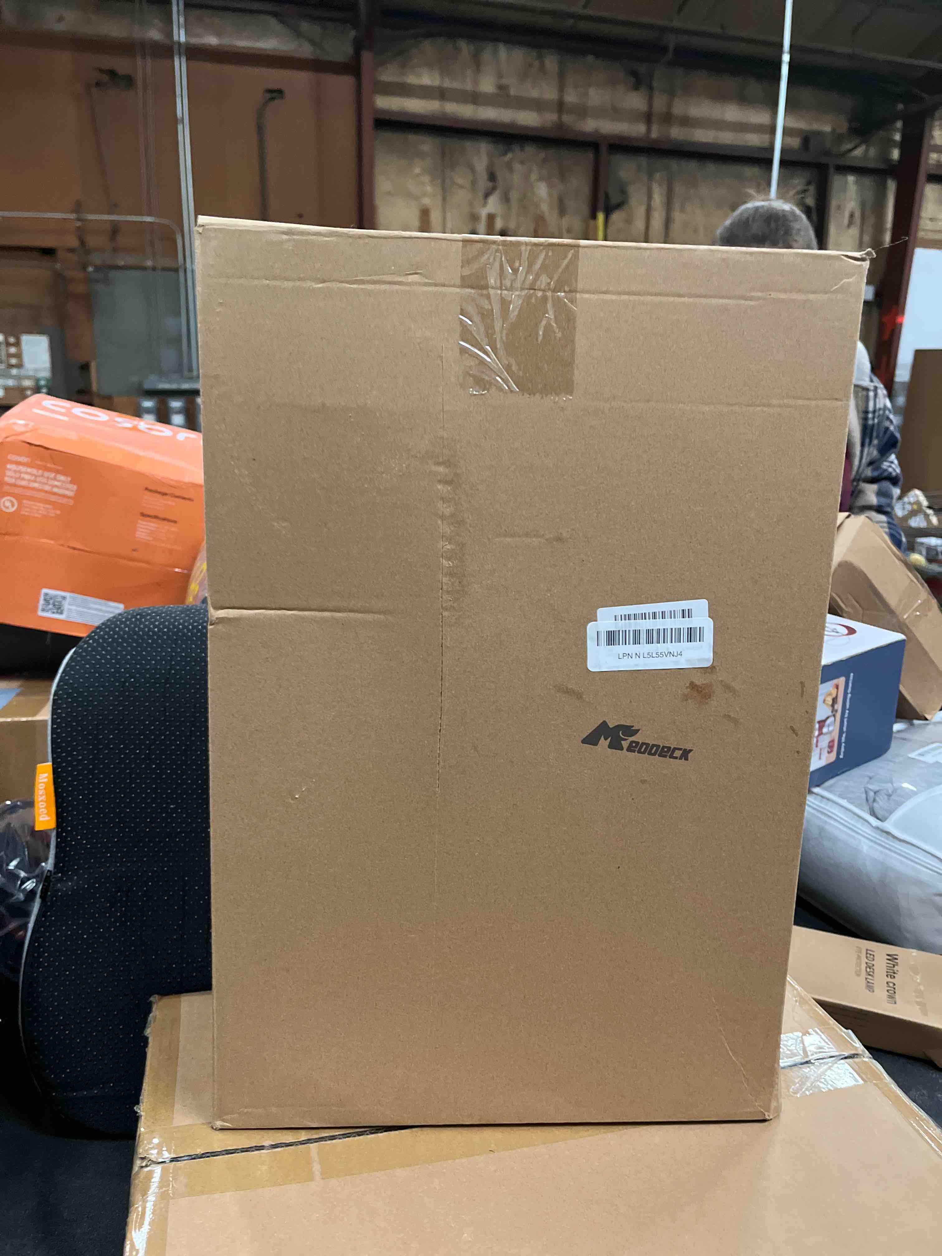 Condition photo showing Good Condition for Meooeck 6 Pack Christmas Ball Ornament 6'' Glitter Peppermint Candy Ornament Red Balls Plastic Hanging Decoration Holiday Christmas Tree Decoration Red and White