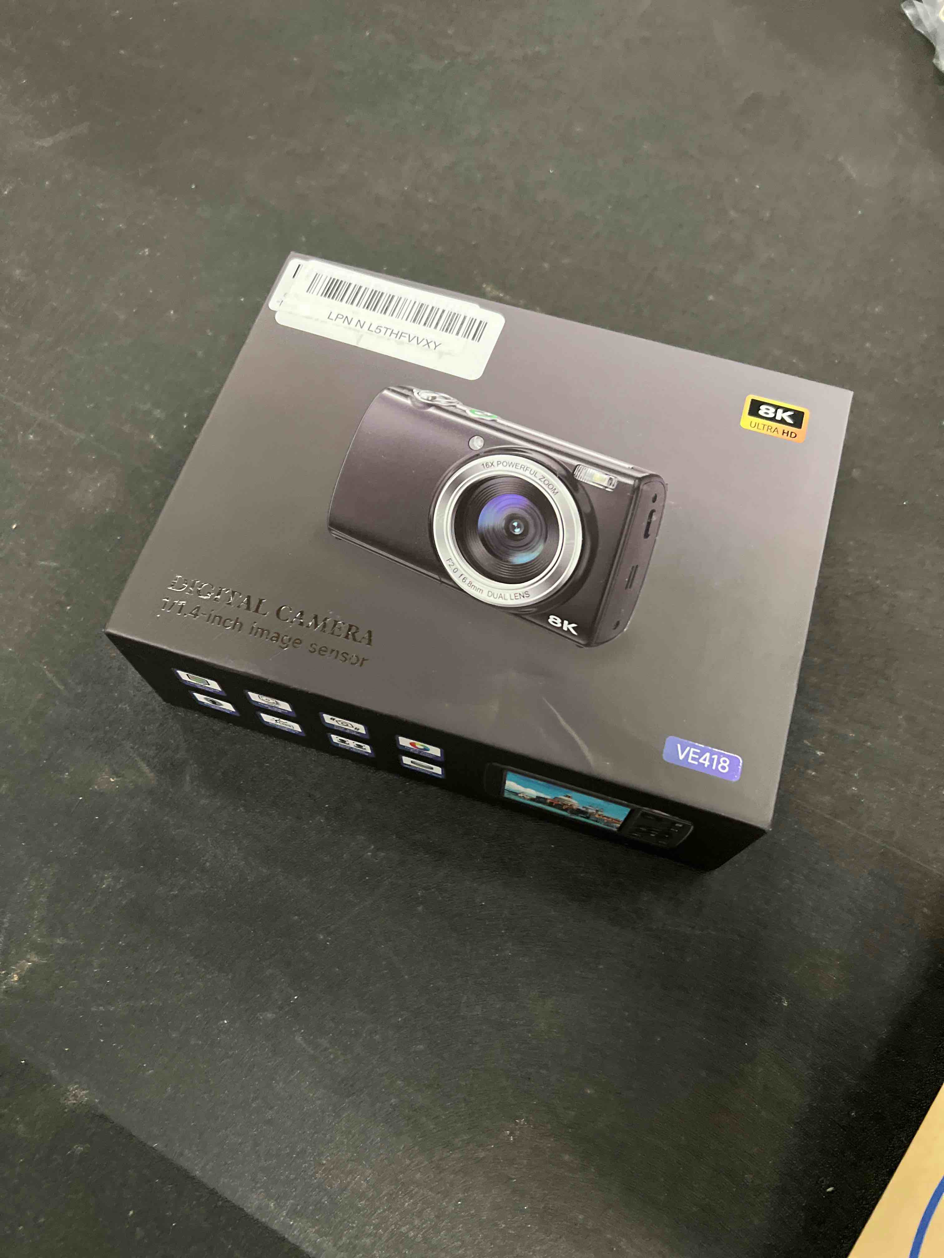 Condition photo showing Good Condition for 8K Digital Camera for Photography, 88MP WiFi Vlogging Camera for YouTube with Front Rear Lens, Autofocus, 16X Zoom, Compact Travel Cameras with Flash, Touch Screen, 64GB Card, 2 Batteries(White)