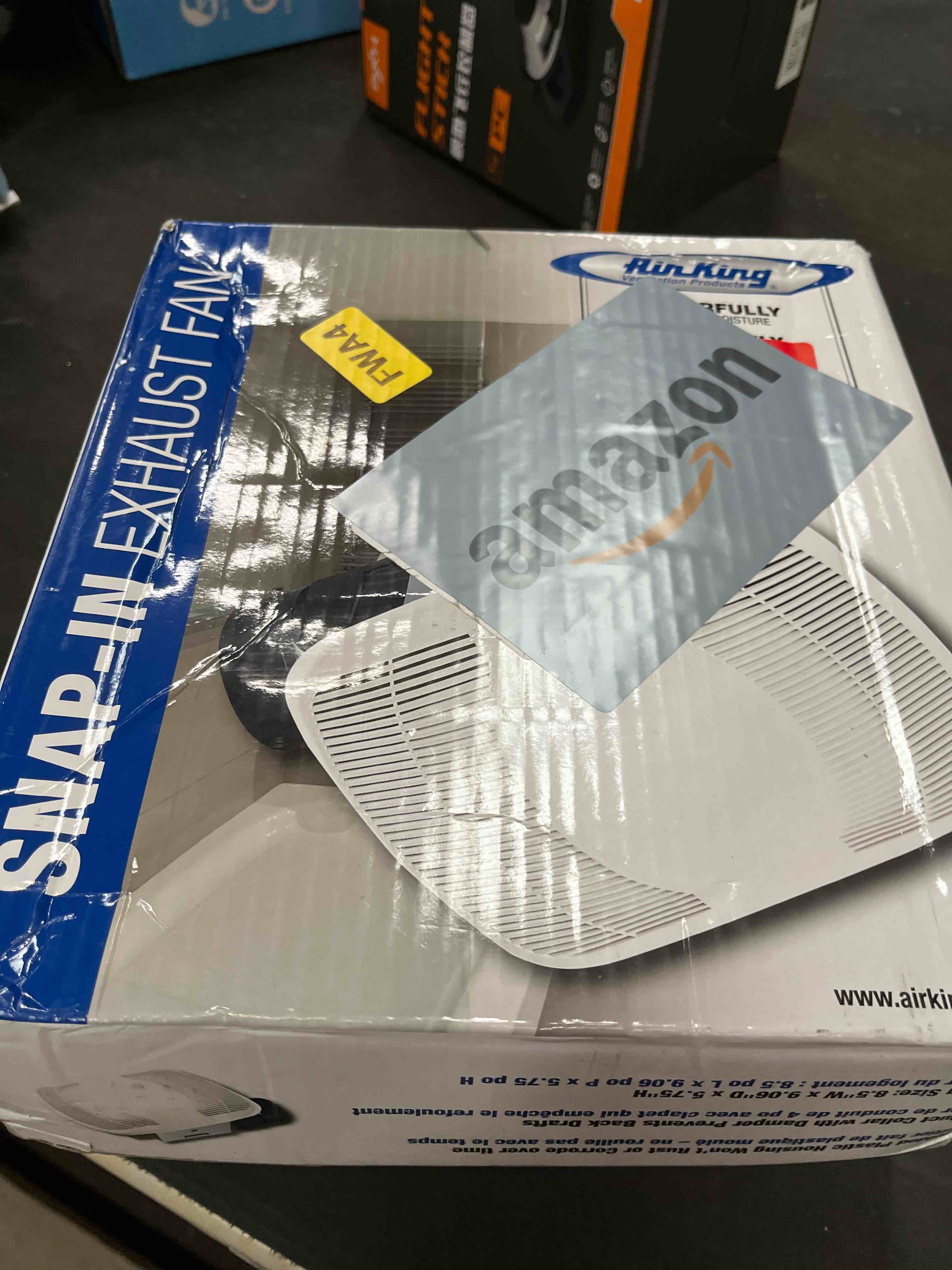 Condition photo showing Good Condition for Air King Ceiling Mounted Snap-In Installation 100 CFM Bathroom Exhaust Fan for Bathrooms up to 100 Square Feet, BFQ110