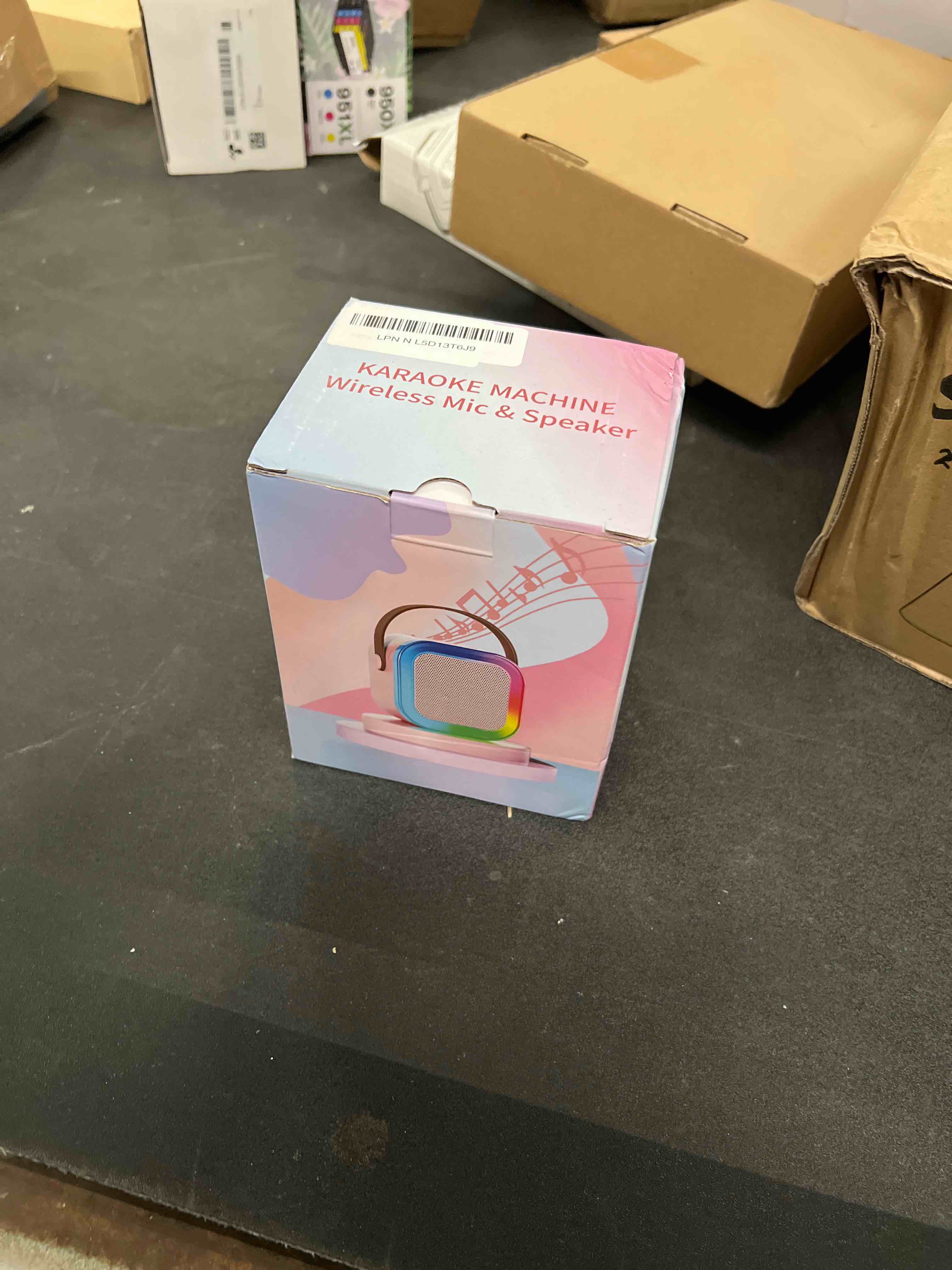 Condition photo showing Good Condition for Mini Karaoke Machine for Kids Adults, Portable Bluetooth Speaker with 2 Wireless Karaoke Microphones Player, 2025 TOP Birthday for Girls 3,4,5,6,7,8+ Year Old Toddler Toys(Purple)