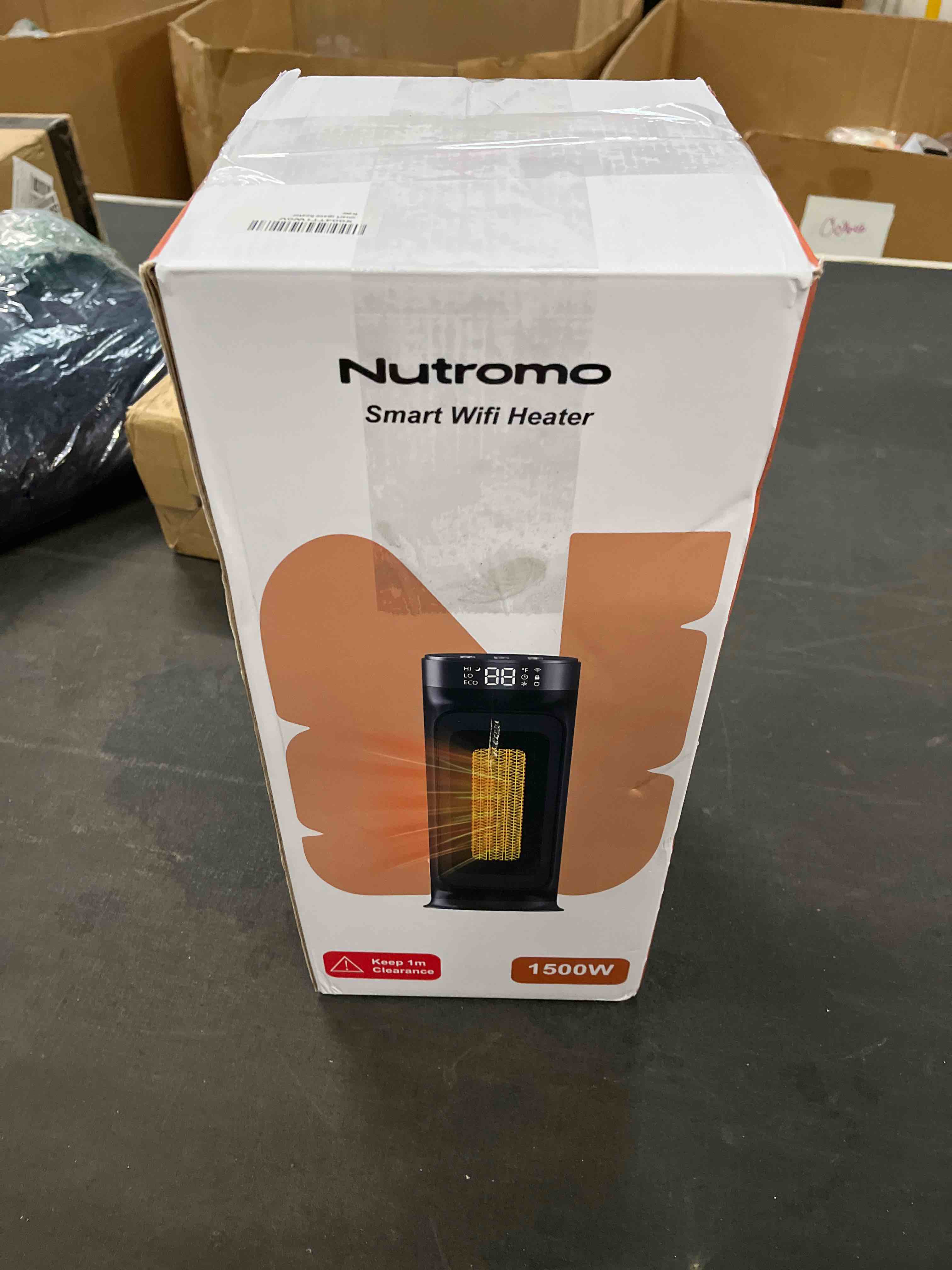 Condition photo showing Good Condition for 1500W Space Heaters for Indoor Use, Smart PTC Electric Heater with Wifi/App & Remote Control, 24H Timer, 90° Oscillation, Overheat and Tip-Over Protection, 5 Modes for Home Office Bedroom Bathroom Smart Wifi