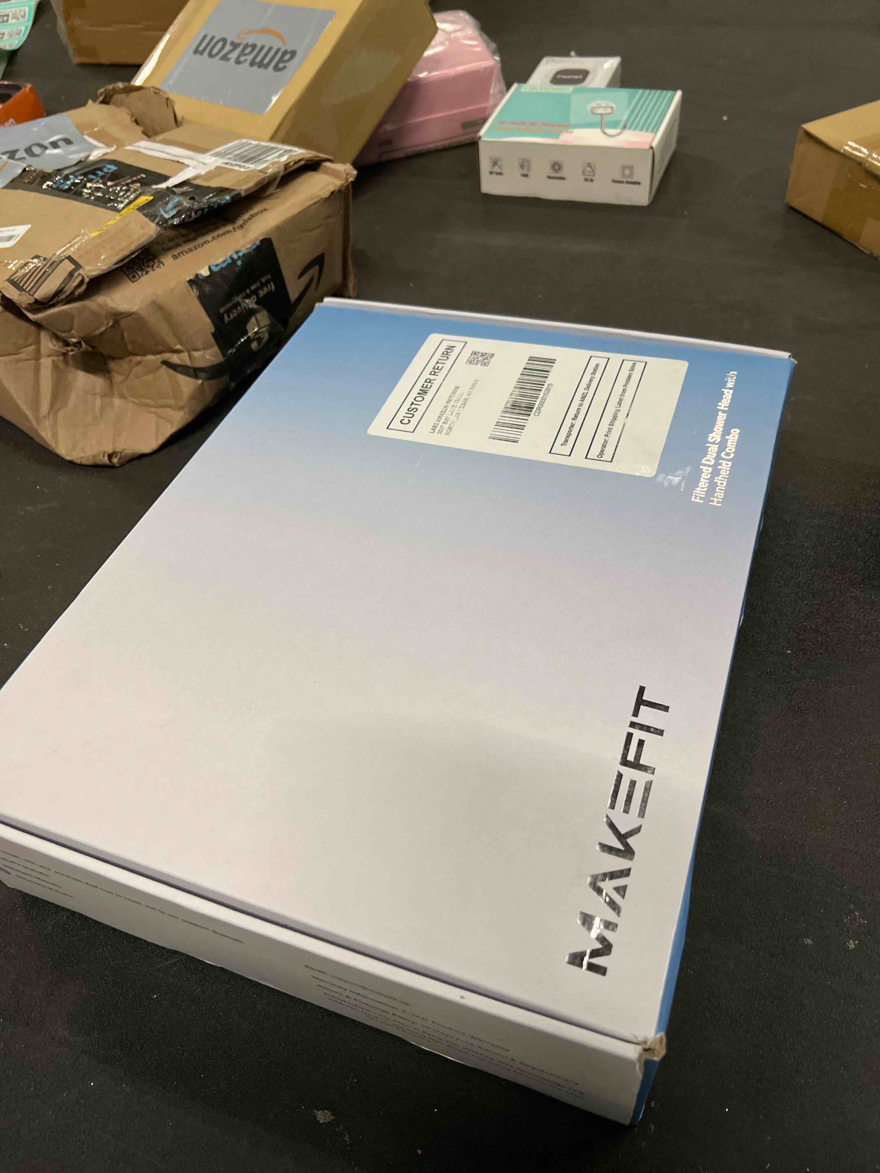 Condition photo showing Good Condition for MakeFit Dual Filtered Rain Shower Head Combo, High Pressure Handheld Shower Head with Adjustable Bar - Rainfall Shower Head And Showerhead with Filter for Hard Water - Removes Chlorine(Brushed Nickel) Filtered Premium Brushed Nickel