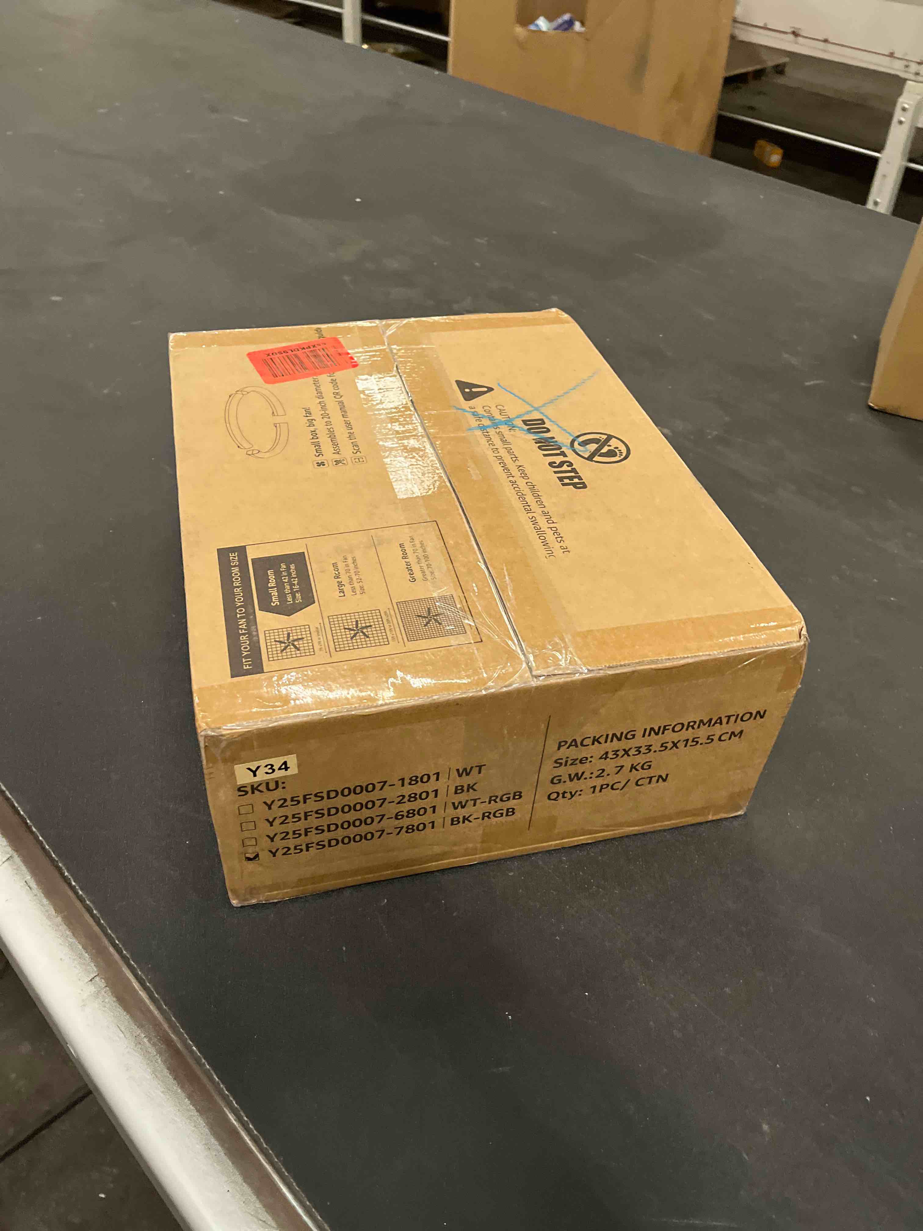 Condition photo showing Good Condition for LEDIARY RGB Low Profile Ceiling Fans with Lights and Remote, 20 Inch Dimmable Modern Fan Light(3000K-6000K), 6 Speed, Reversible, APP & Remote Control, Flush Mount Ceiling Fan for Bedroom, Black Black RGB 20 Inch