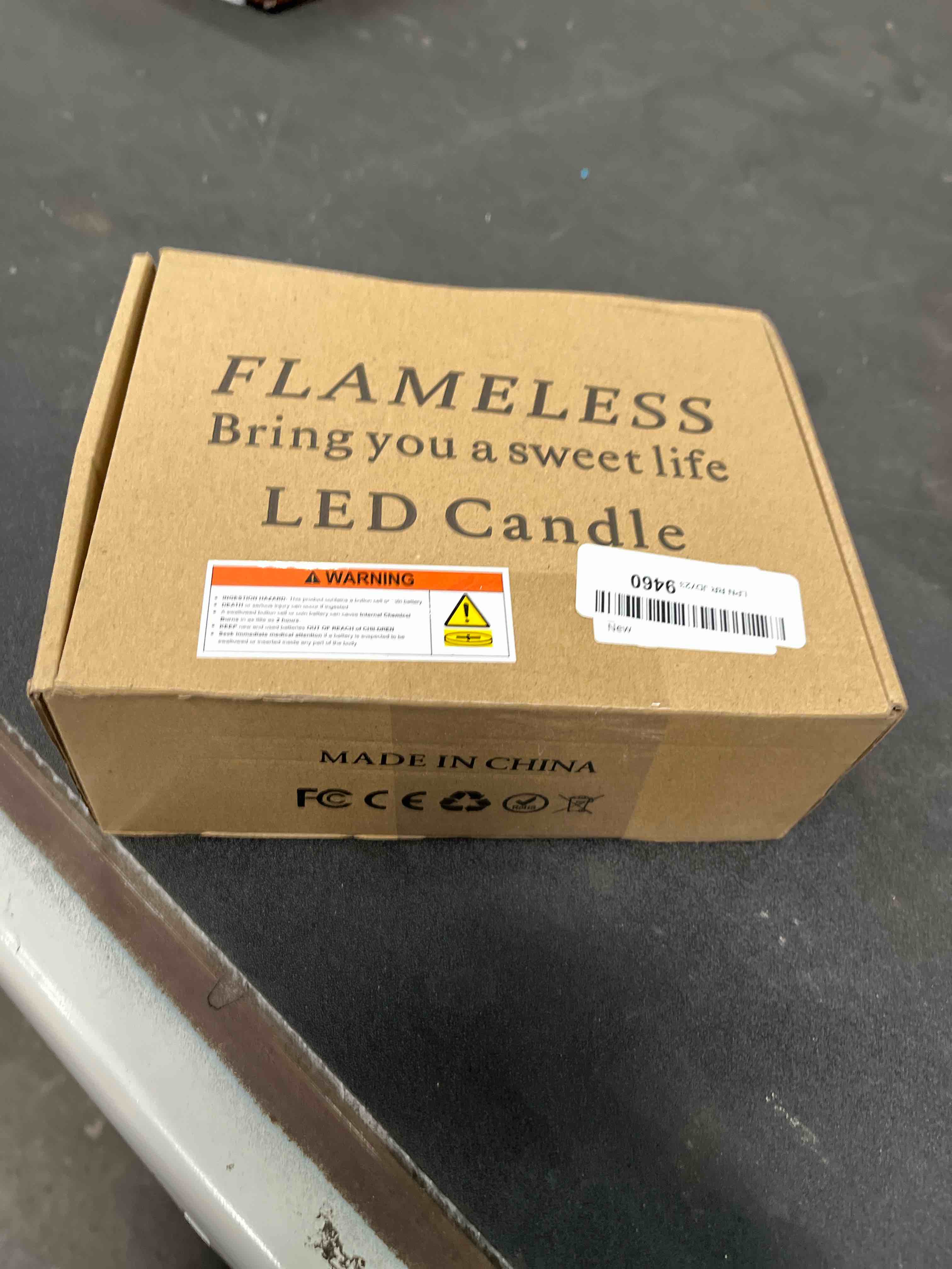 Condition photo showing Good Condition for Homemory Flickering Flameless Candles with String Lights, Battery Operated Candles, Embedded String Lights LED Candles, Unbreakable Plexiglass Candle with Remote, Set of 3, Red