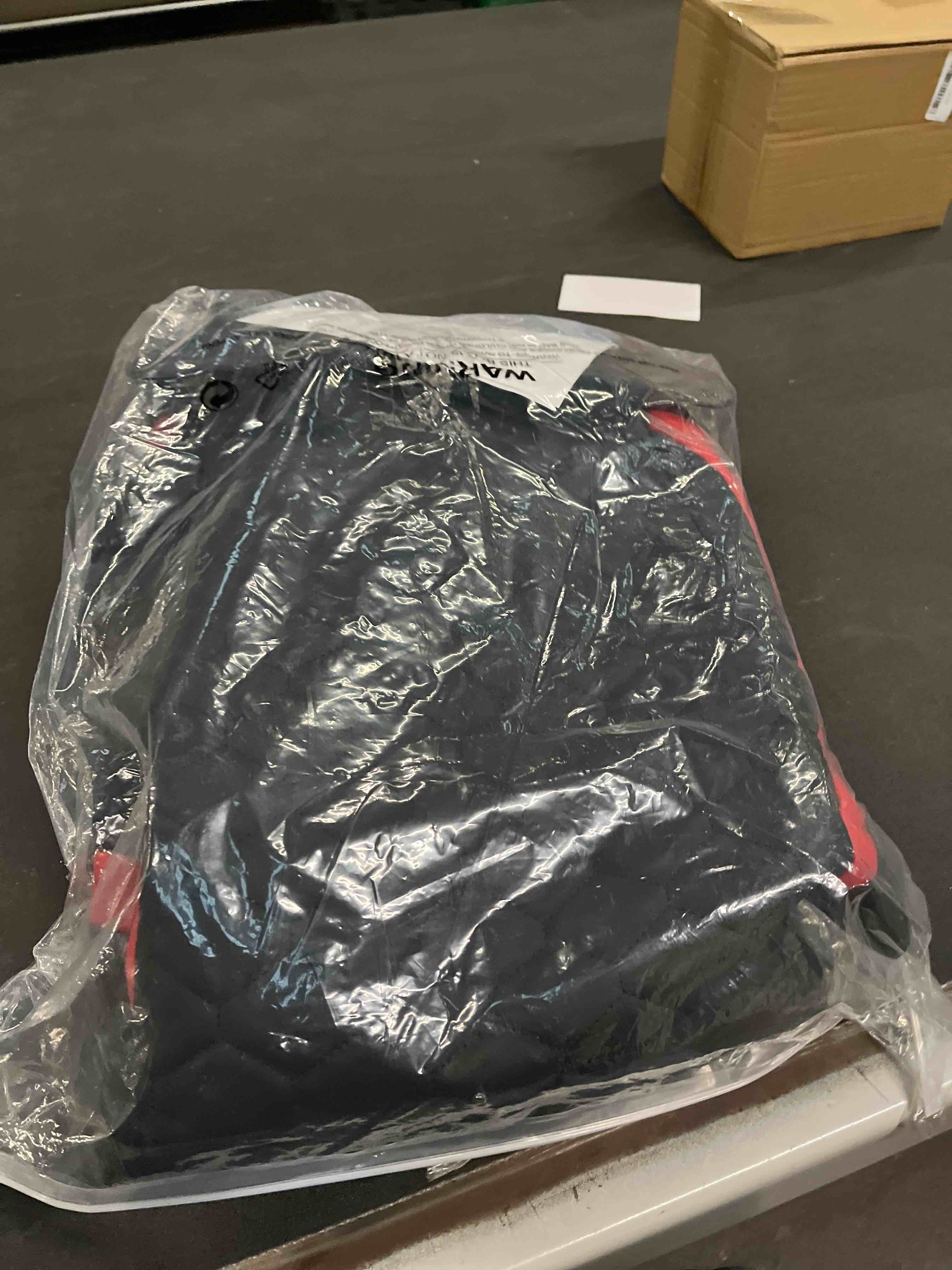 Condition photo showing Good Condition for Elantrip 2PCs Front Car Seat Covers Leather MAGA Seat Protector Universal fit for Most Cars SUVs and Trucks Water Proof Seat Protector Black & Red MAGA Red Front Seats Only