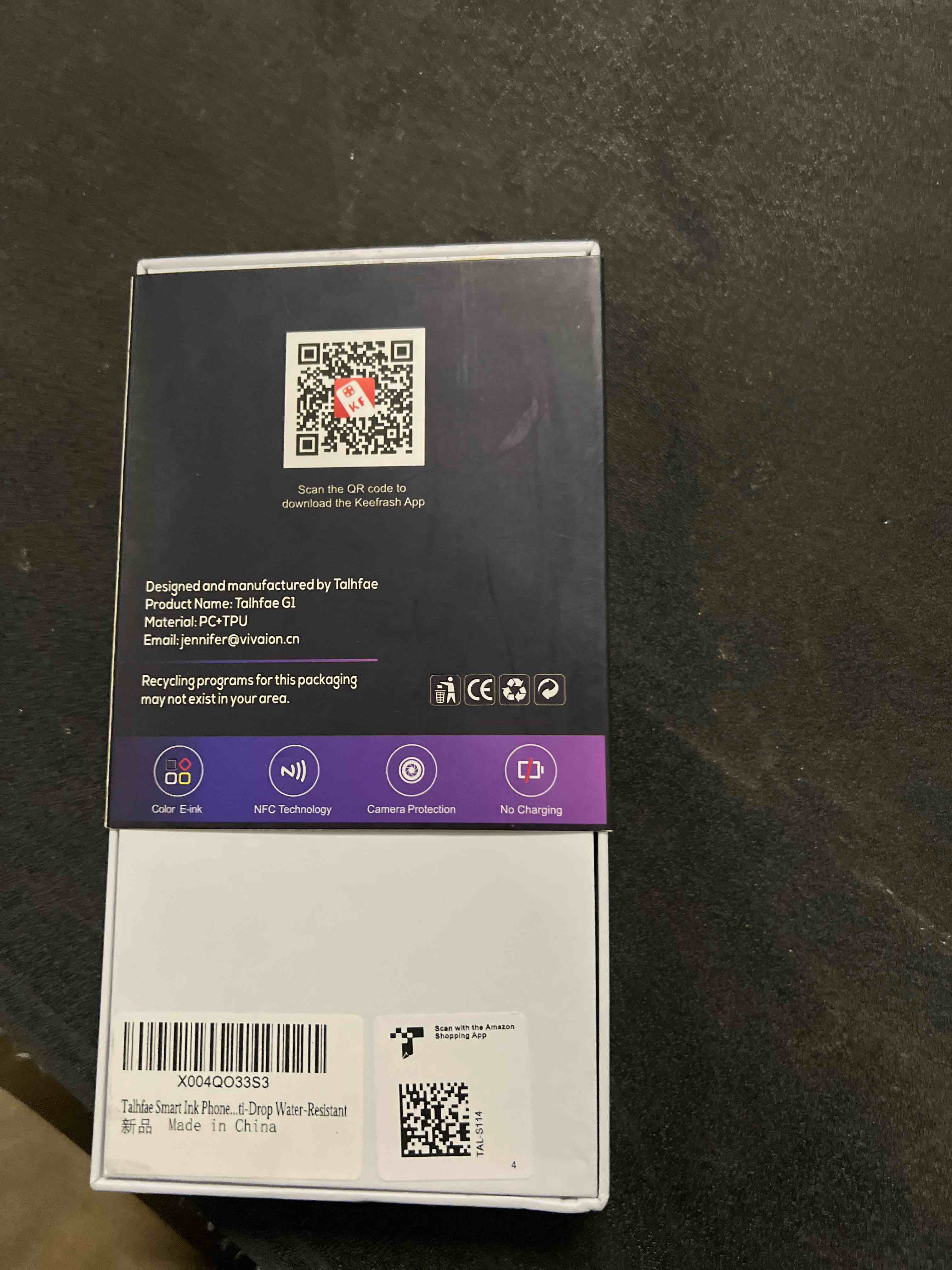 Condition photo showing Good Condition for Talhfae Upgraded Smart Ink Case for iPhone 16-4.1" HD 4-Color E Ink Screen, NFC Custom Digital Pictu