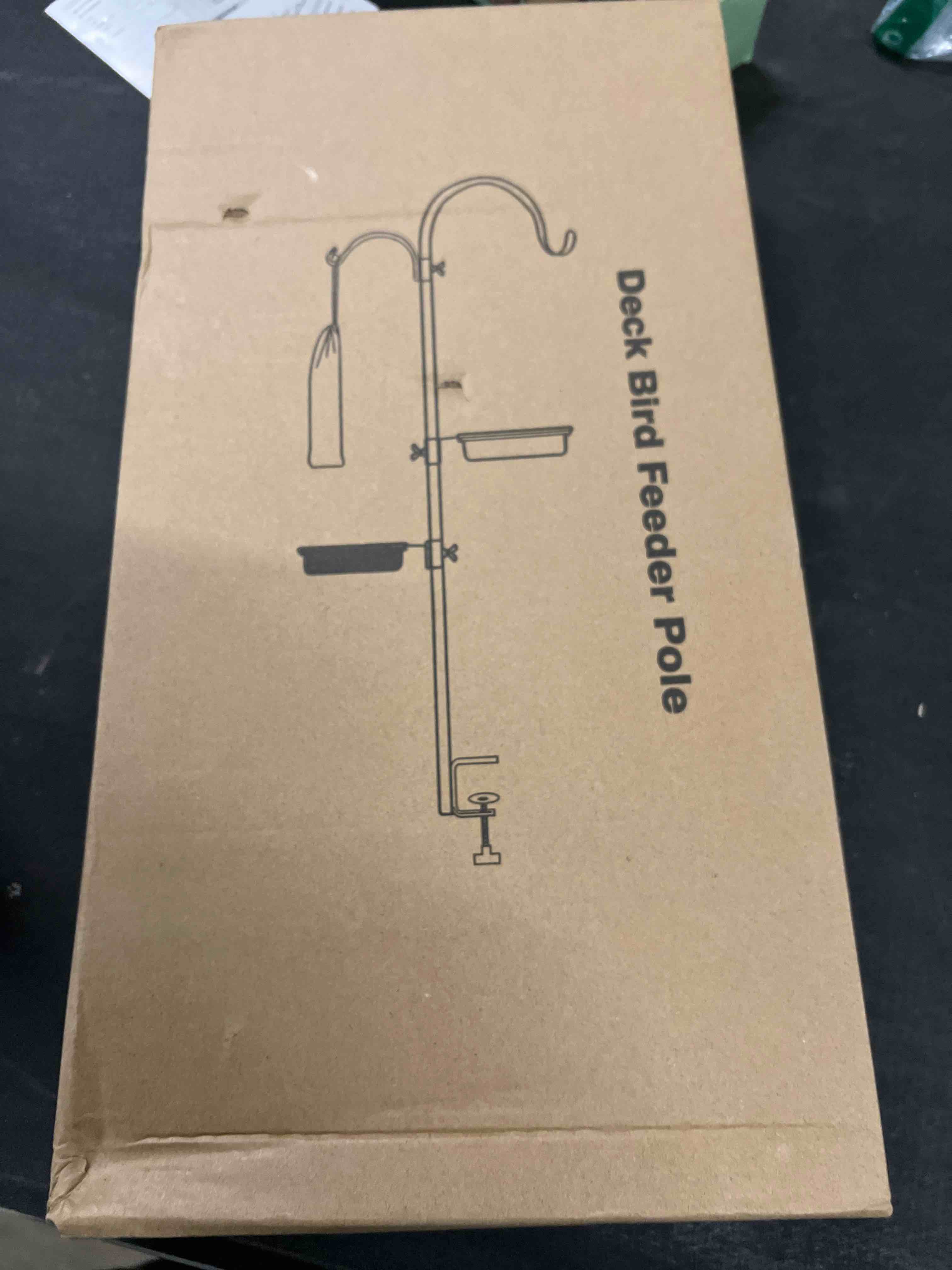 Condition photo showing Good Condition for ERYTLLY Deck Hook Bird Feeder Pole Bird Feeder Porch Multi Hook Bird Feeding Station Kit Multi Feeder Hanging Kit Premium Bird Bath for Attracting Wild Birds Bird Feeder Planter Hanger 32.2 Inch