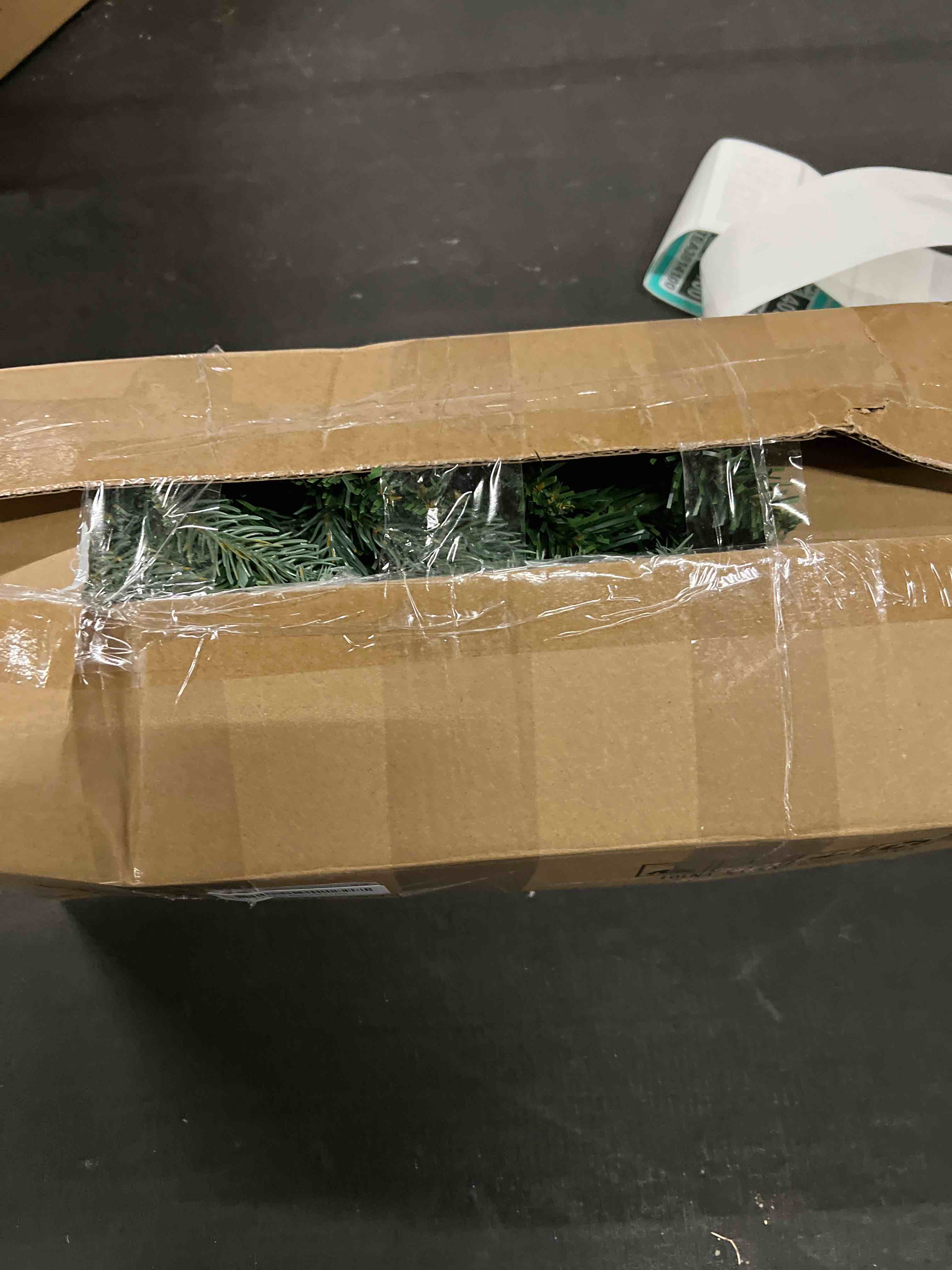 Condition photo showing Good Condition for 9FT Pre-Lit Artificial Christmas Garland with Dual Color LED Lights and Timer by Remote Control and Batteries Operated, Holiday Decorations, for Indoor Door Home Stairs Fireplaces Wall Battery Operated Polypropylene Green 9FT