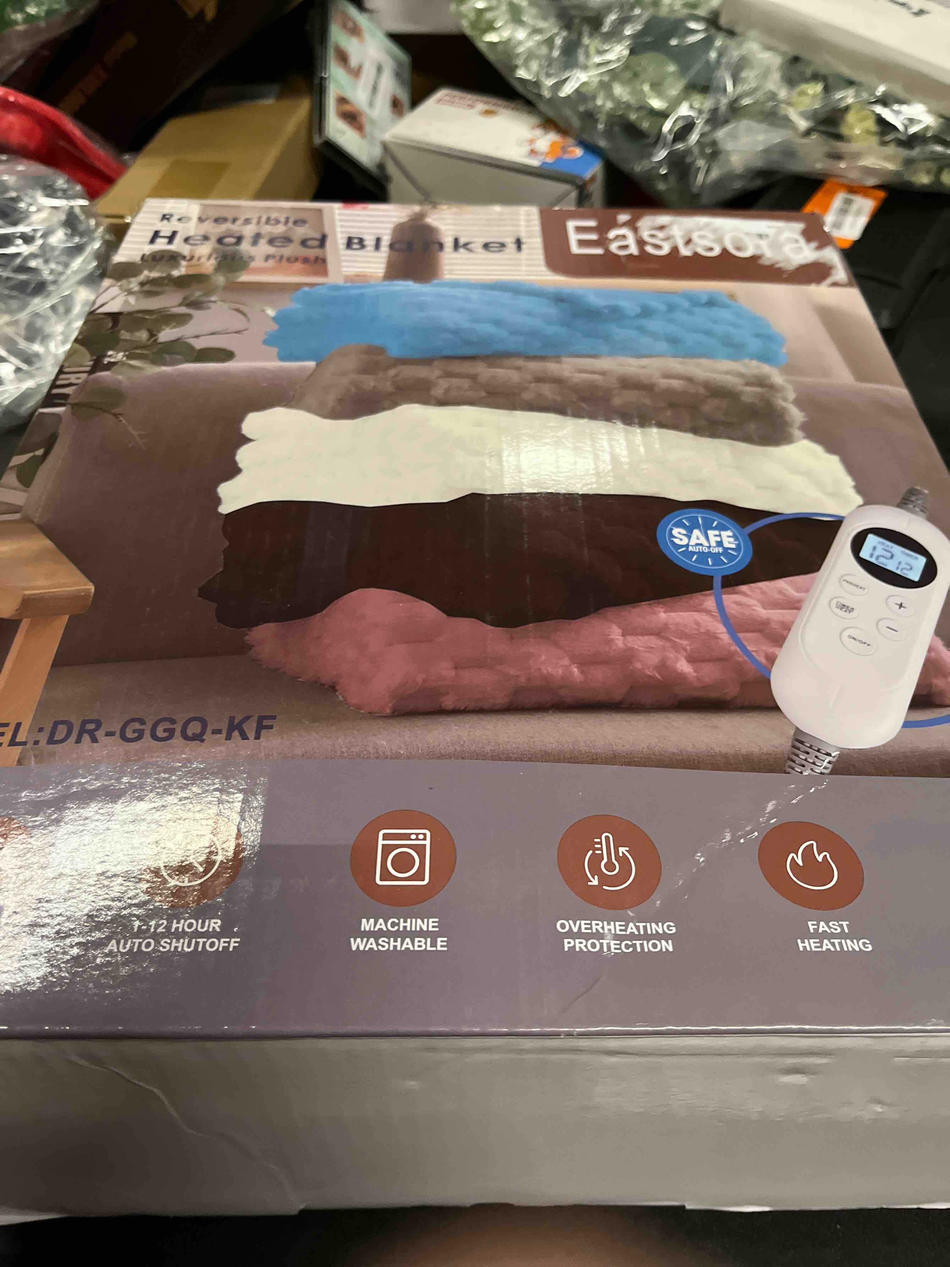 Condition photo showing Good Condition for Electric Heated Blanket 90''x100'' – Large Soft Ribbed Faux Fur Fast Heating Blanket with 12 Heat Settings, 1–12H Timer, Overheat Protection ETL & FCC Certified Machine Washable King Size (90"x100")