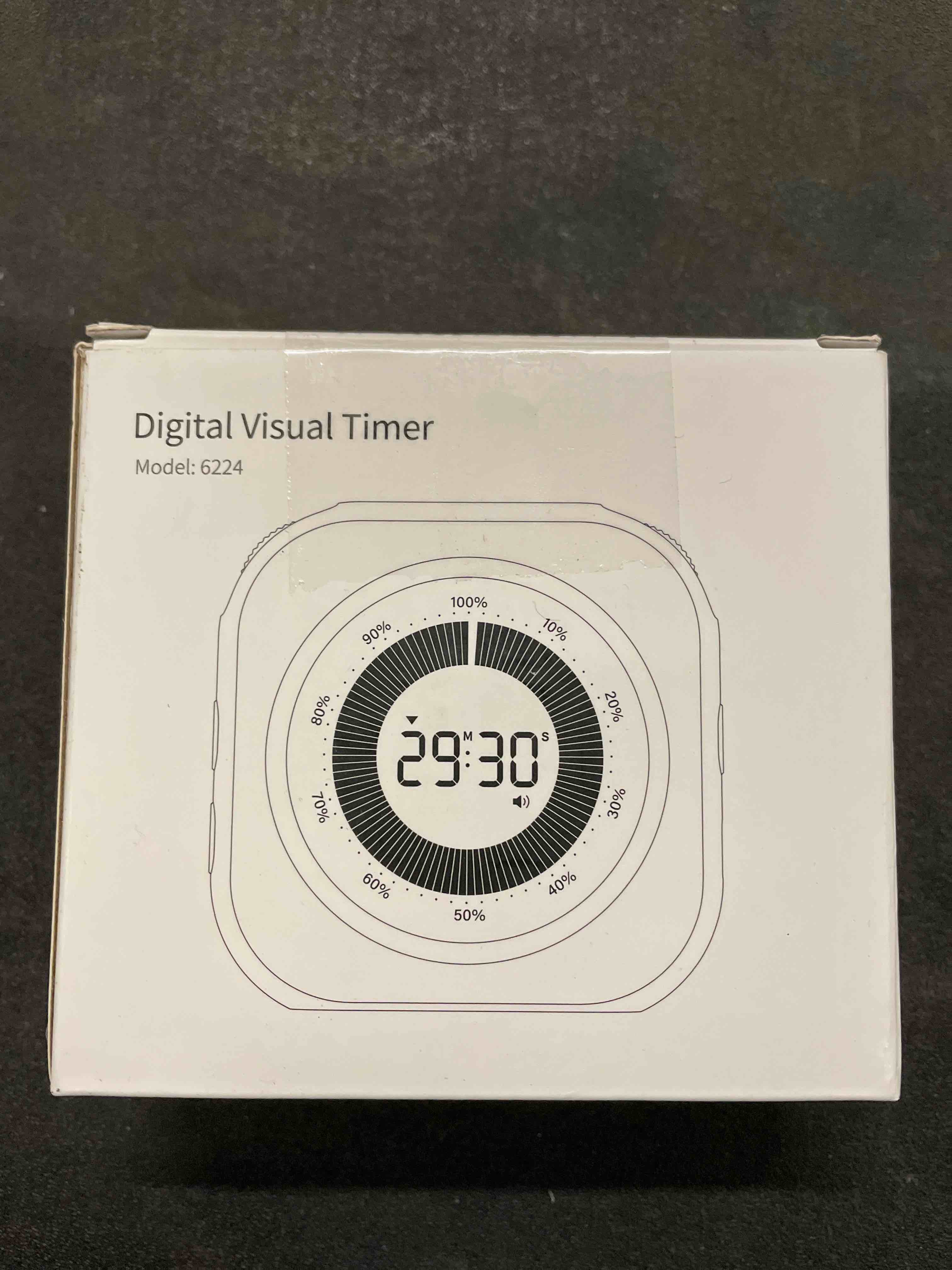 Condition photo showing Good Condition for Visual Timer for Kids, 10 Hours Countdown/Up, with Rechargeable, 3 Volume Levels, 3 Brightness Display, and Magnetic, Homeschool Study Tool, Large Digital Timers for Classroom, Kitchen .Rgb & White Housing