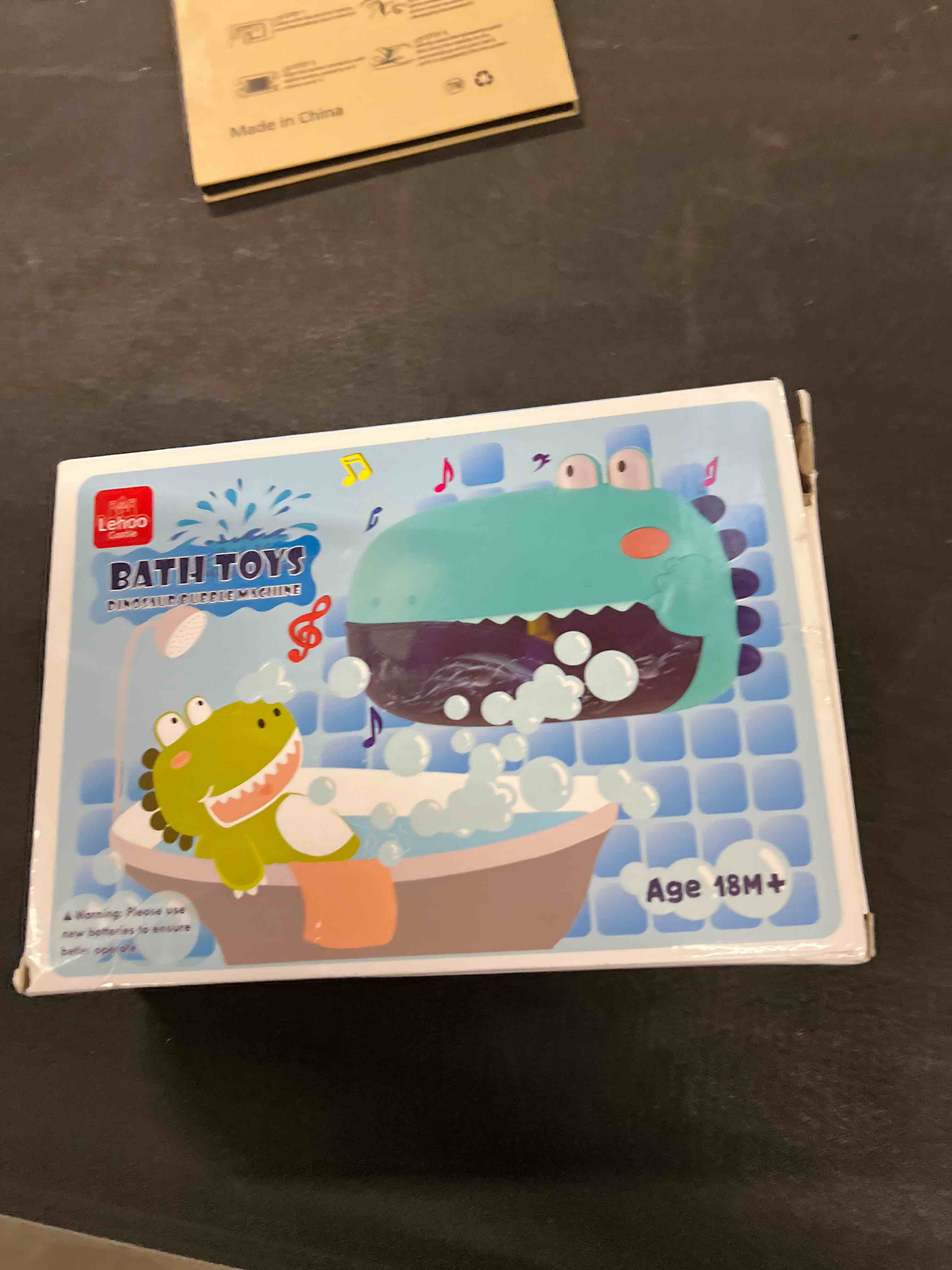 Condition photo showing Good Condition for Lehoo Castle Baby Bath Toys, Bath Bubble Machine for Kids, Automatic Bubble Maker Toddler Bathtub Toy with 12 Melodies, Dinosaur Bath Toys for Boys Girls Green