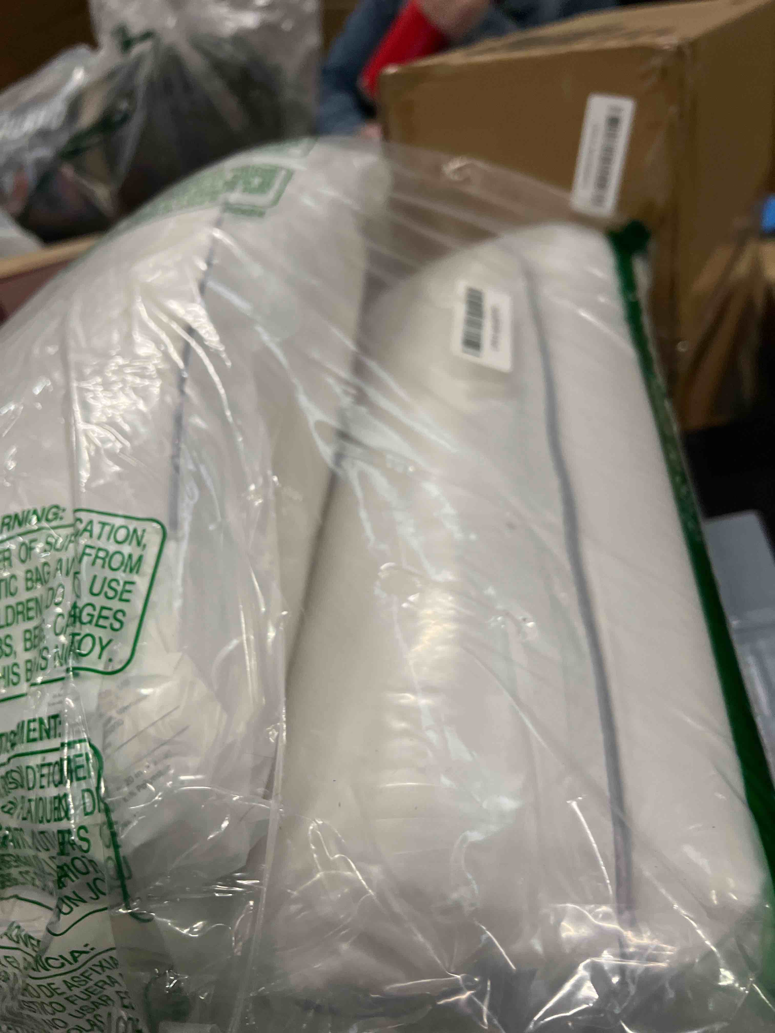 Condition photo showing Good Condition for viewstar bed pillows queen size set of 2, hotel collection, down alternative pillow for back, stomach or side sleepers, firm firm striped white queen
