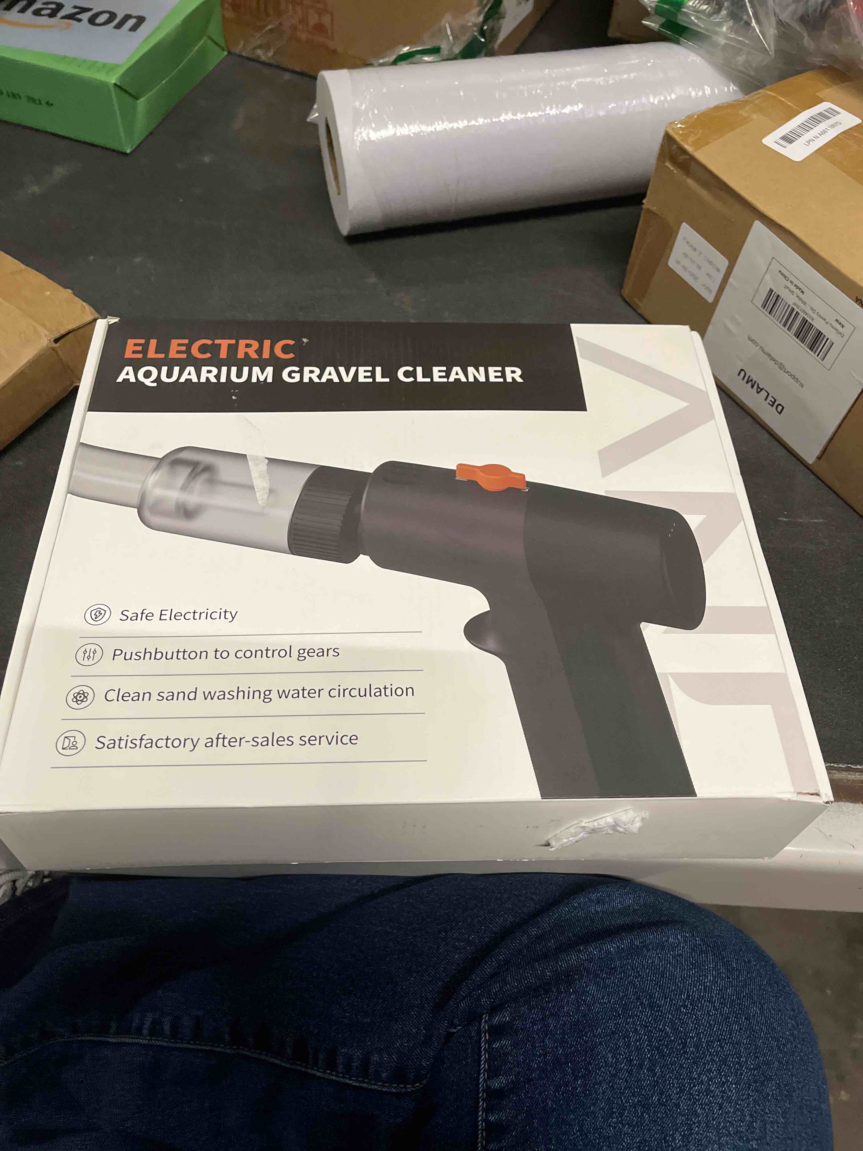 Condition photo showing As Is for Electric Aquarium Gravel Cleaner - High-Pressure Fish Tank Cleaner with Gravel Vacuum for Aquarium, 6-in-1 Multifunction Aquarium Vacuum Gravel Cleaner with Water Changer & Sand Filter