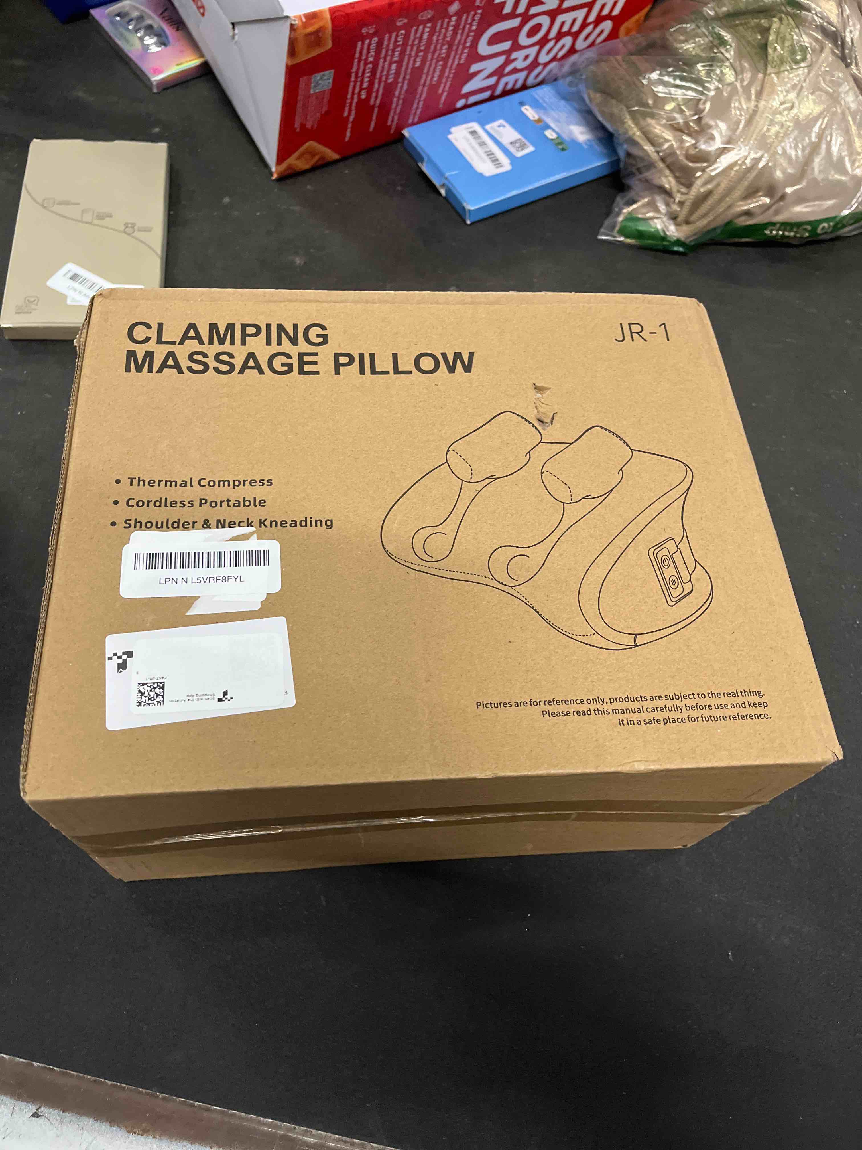 Condition photo showing Good Condition for CRECAD Shiatsu Neck Massager with Heat, Electric Deep Tissue Kneading Massage Pillow with 10-Minute Timer for Full Body Muscle Pain Relief, Cordless Portable Cervical Traction Device (Black)